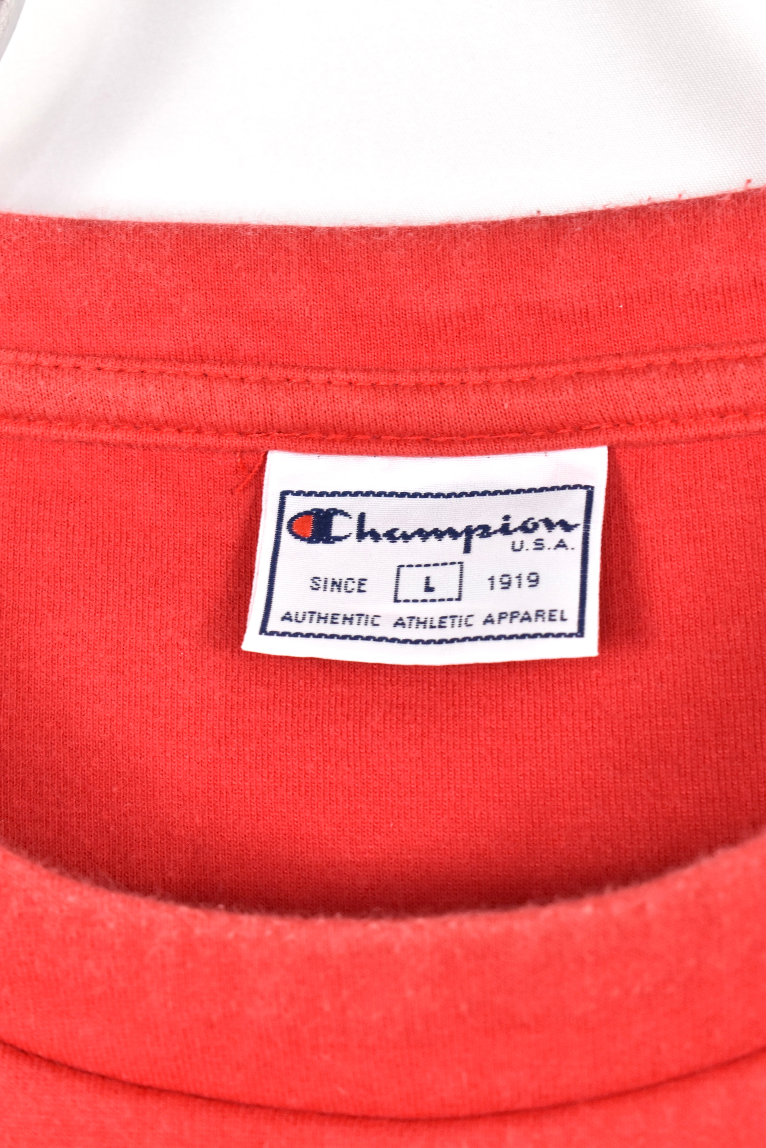Vintage Champion sweatshirt, red graphic crewneck - AU Medium CHAMPION