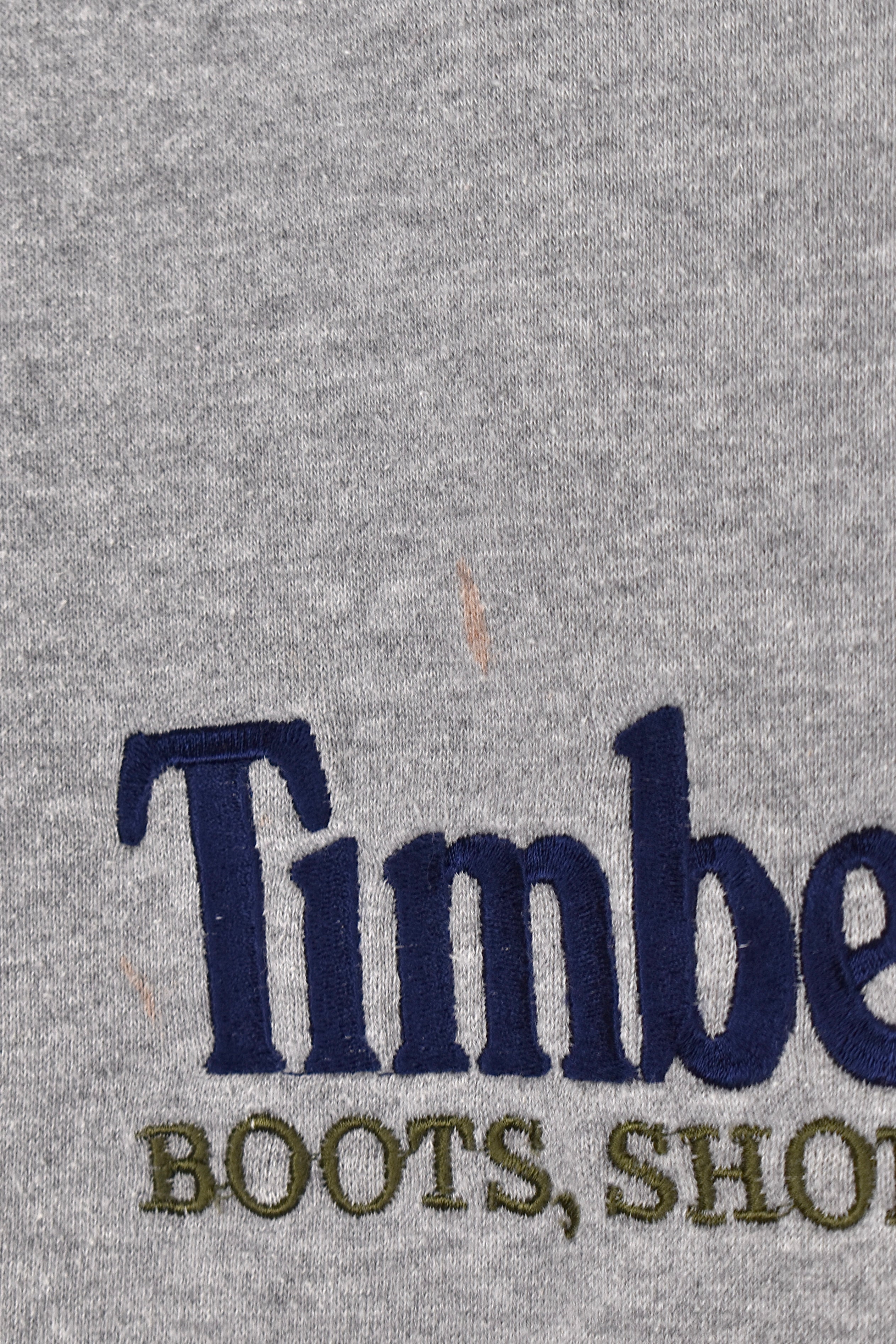 Vintage Timberland sweatshirt, grey embroidered crewneck - Large