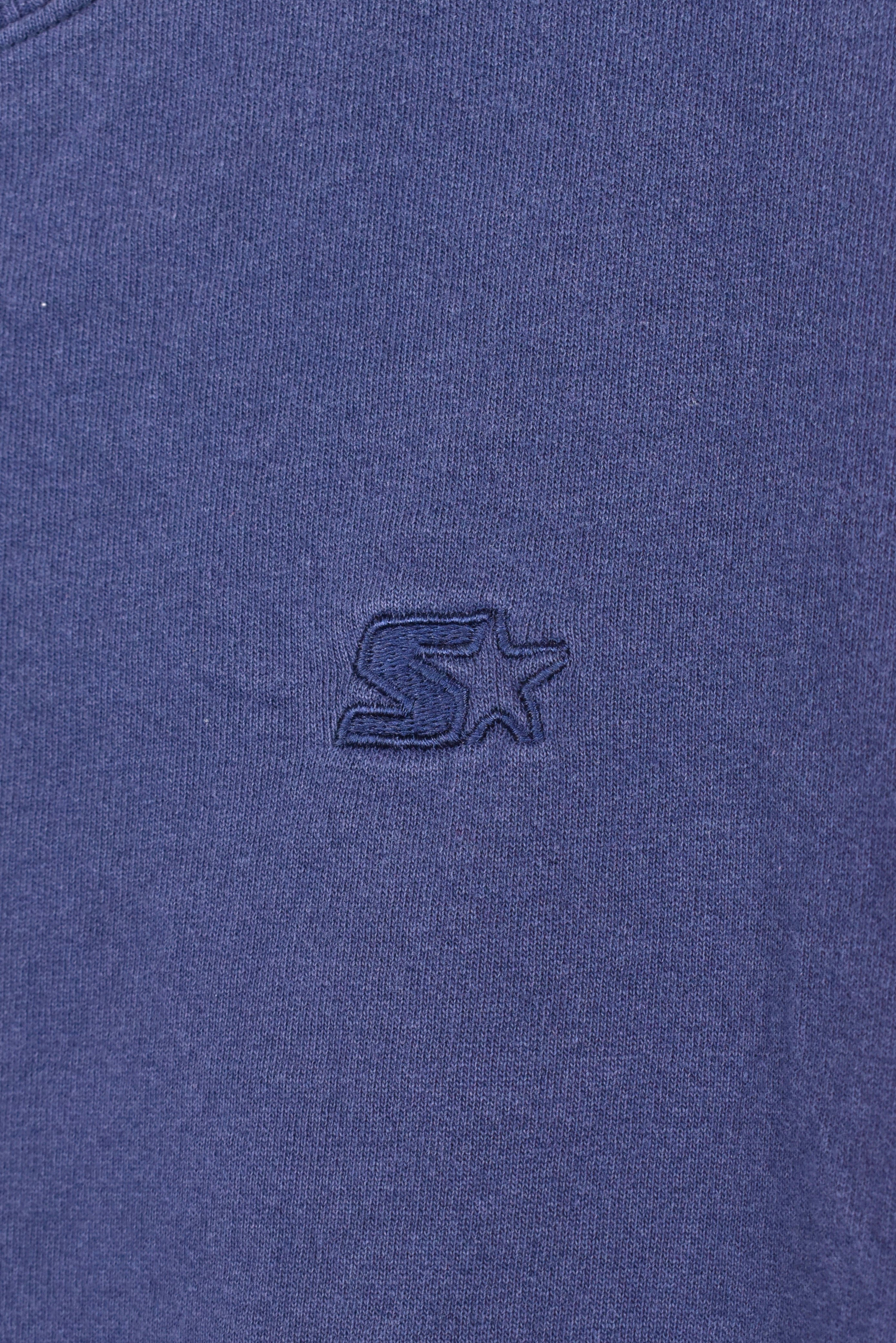 Vintage Starter sweatshirt, navy blue basic embroidered crewneck - AU Large STARTER