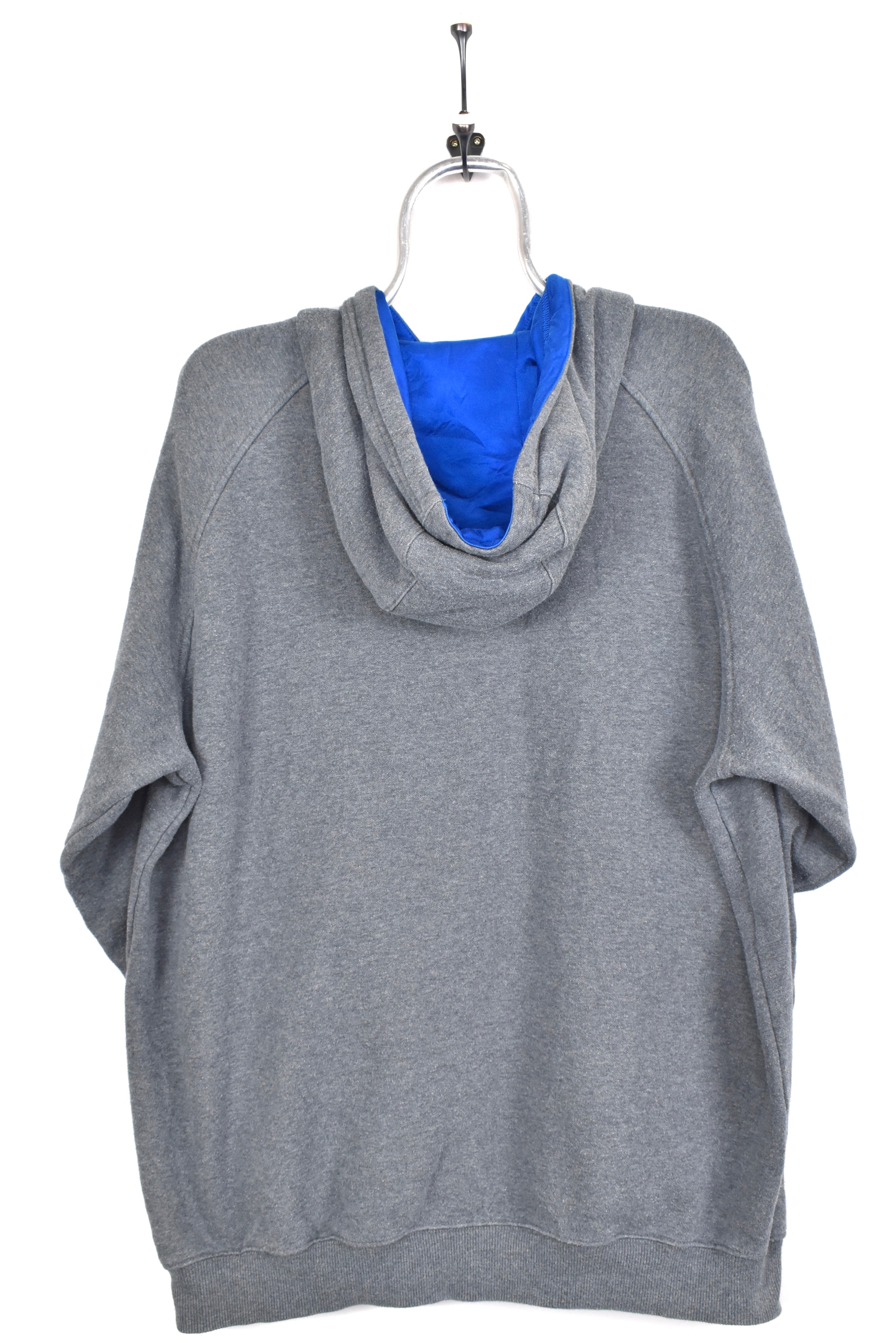 Vintage Adidas hoodie, grey embroidered sweatshirt - AU XL ADIDAS