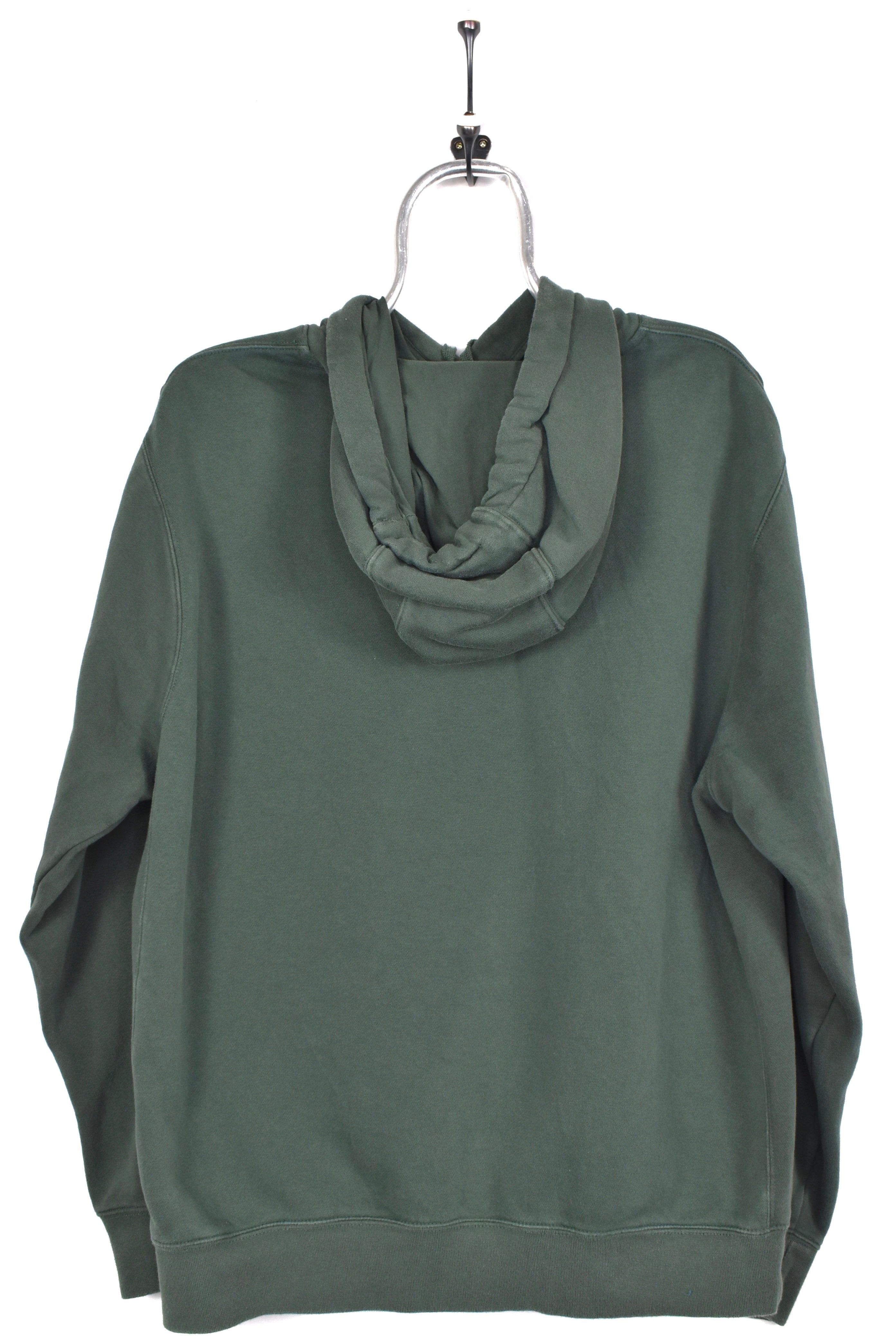 Vintage Nike hoodie, green embroidered sweatshirt - AU Large NIKE