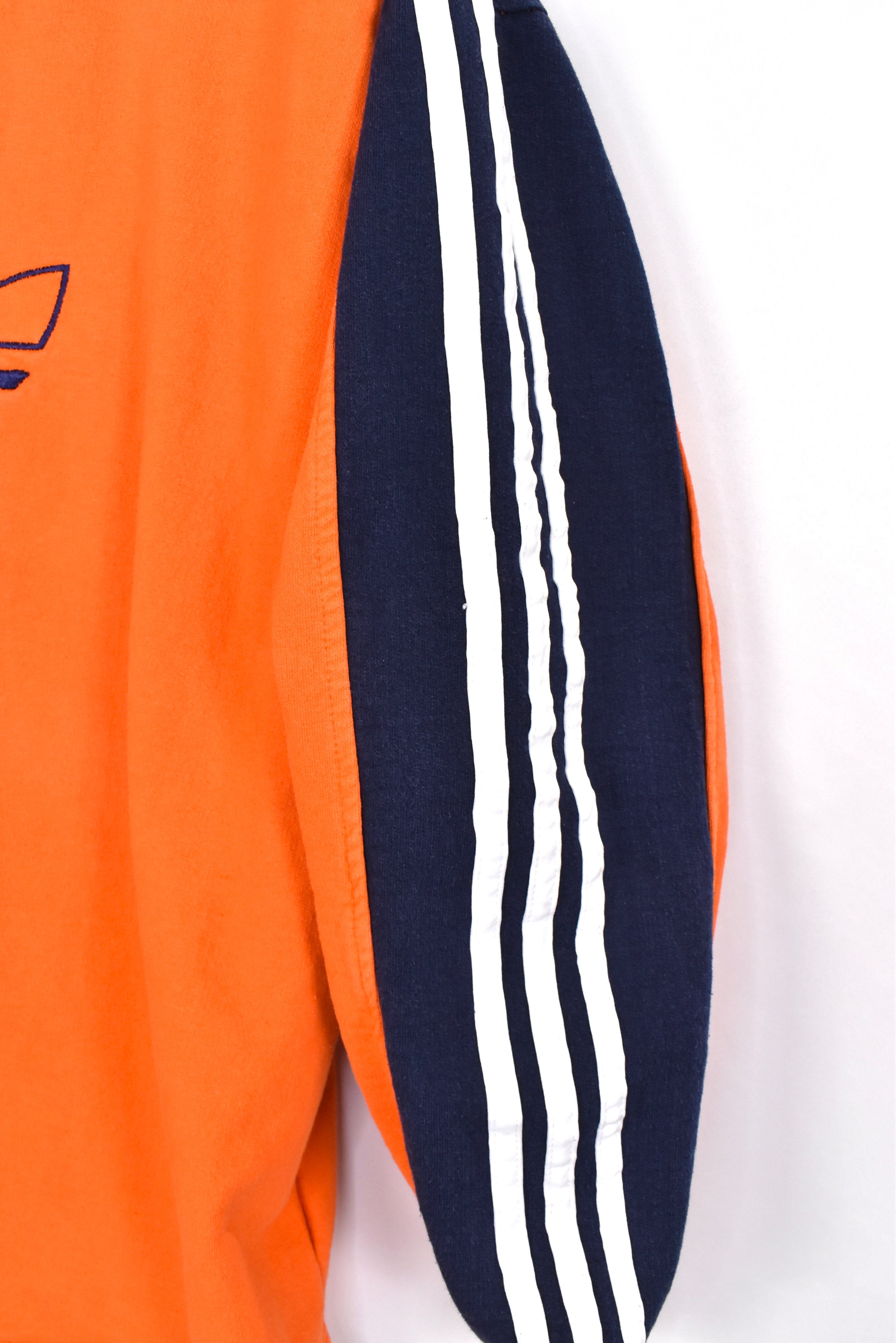 Vintage Adidas sweatshirt, orange embroidered crewneck - AU XL ADIDAS