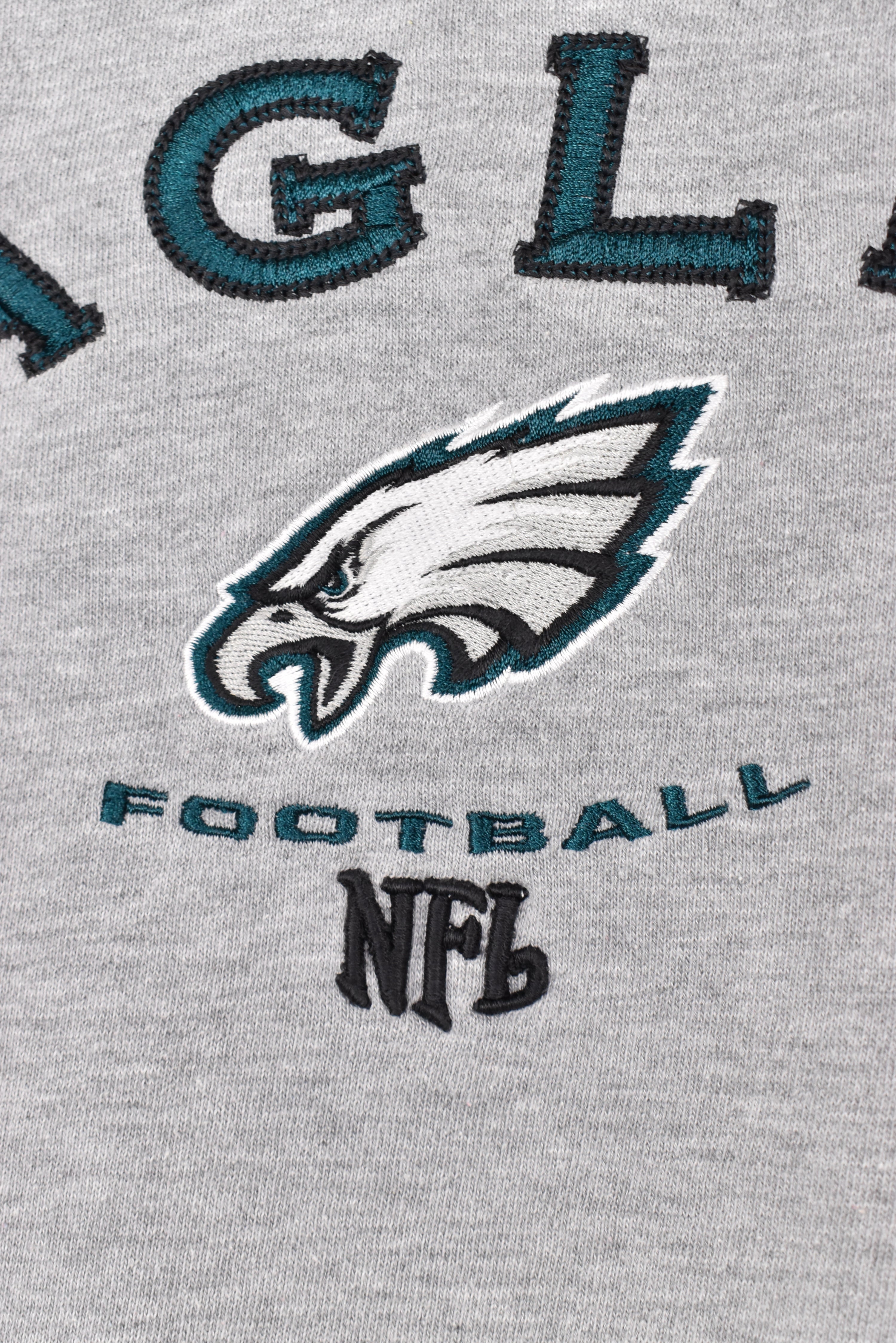 Vintage Philadelphia Eagles sweatshirt, NFL grey embroidered crewneck - AU XL PRO SPORT