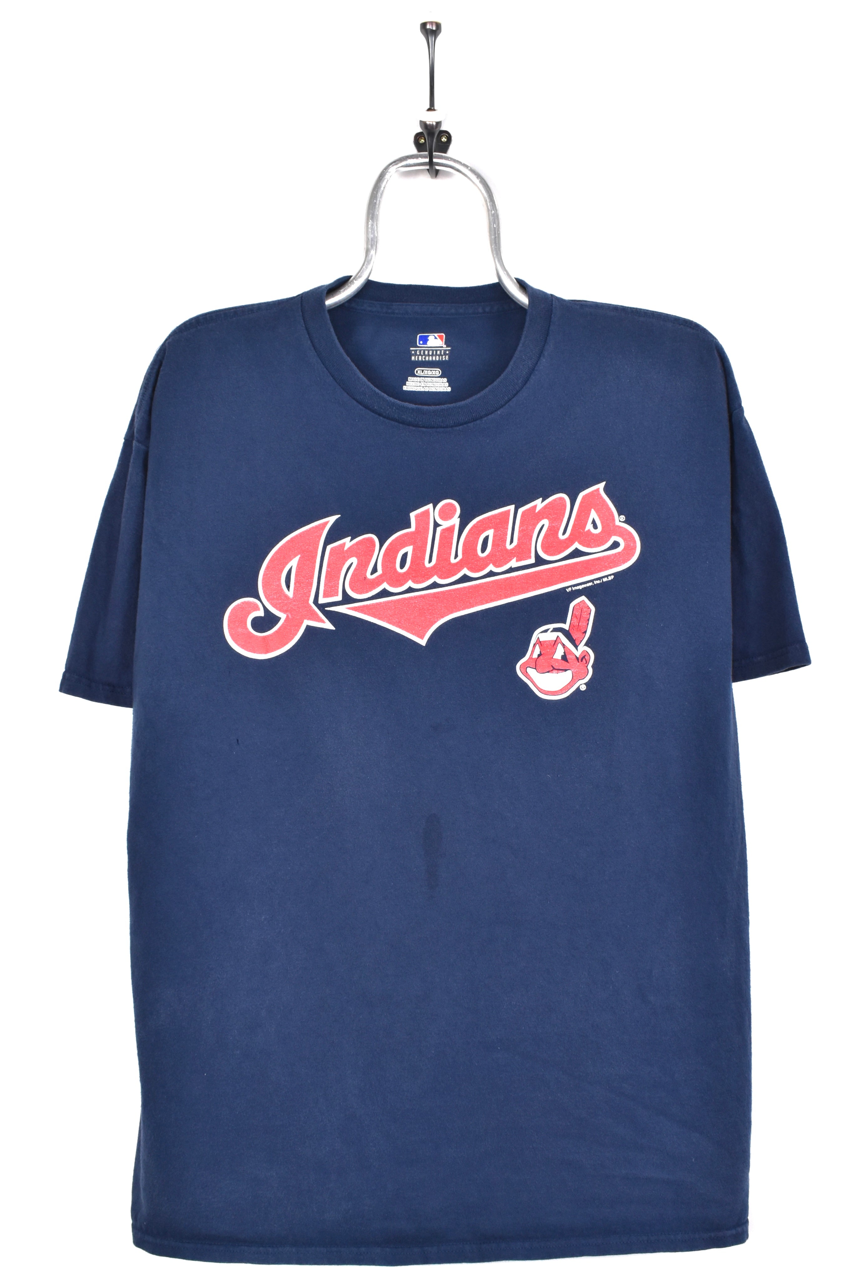 Vintage Cleveland Indians shirt, MLB navy blue graphic tee - AU Large PRO SPORT