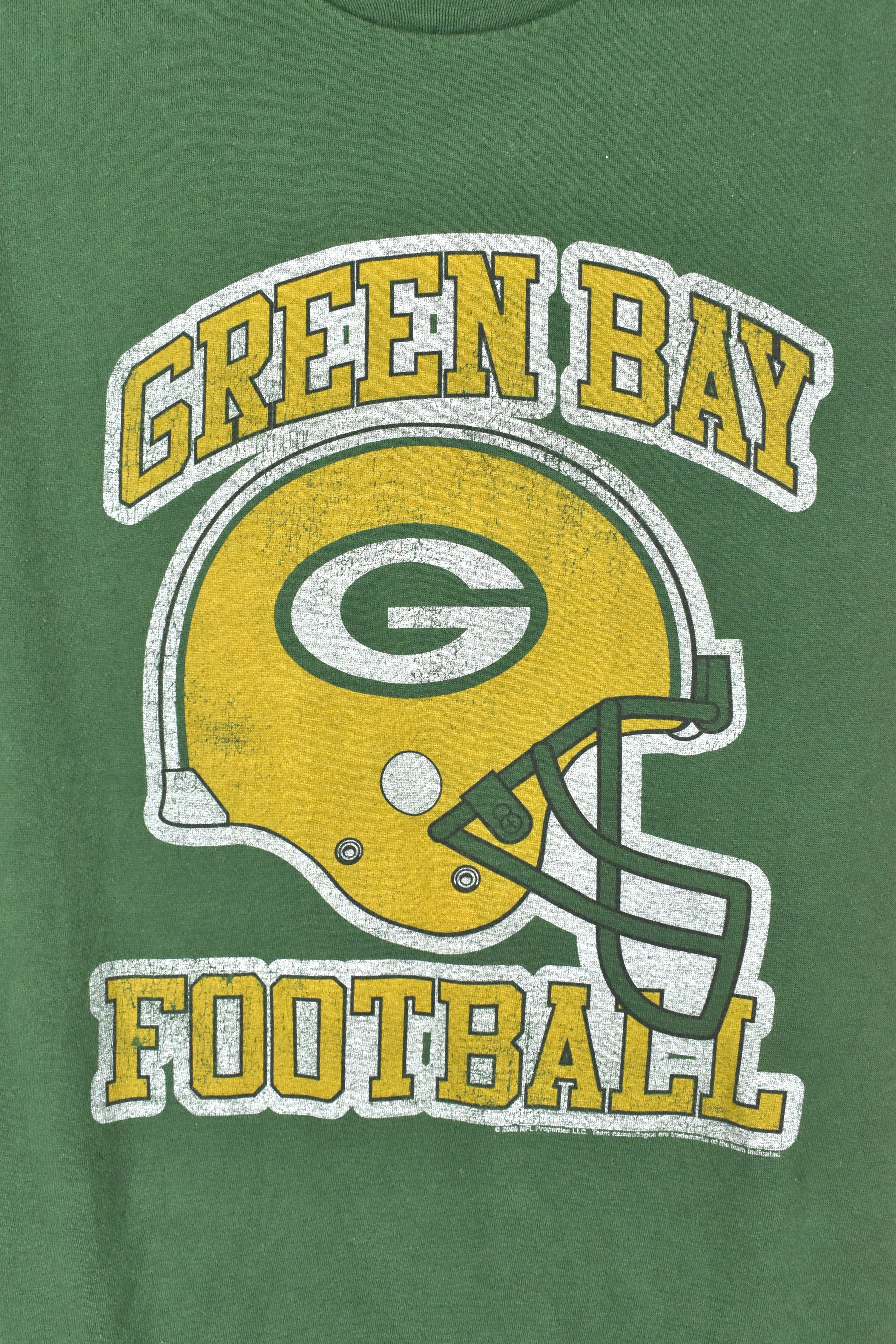 Vintage Green Bay Packers shirt, NFL green graphic tee - AU Medium PRO SPORT