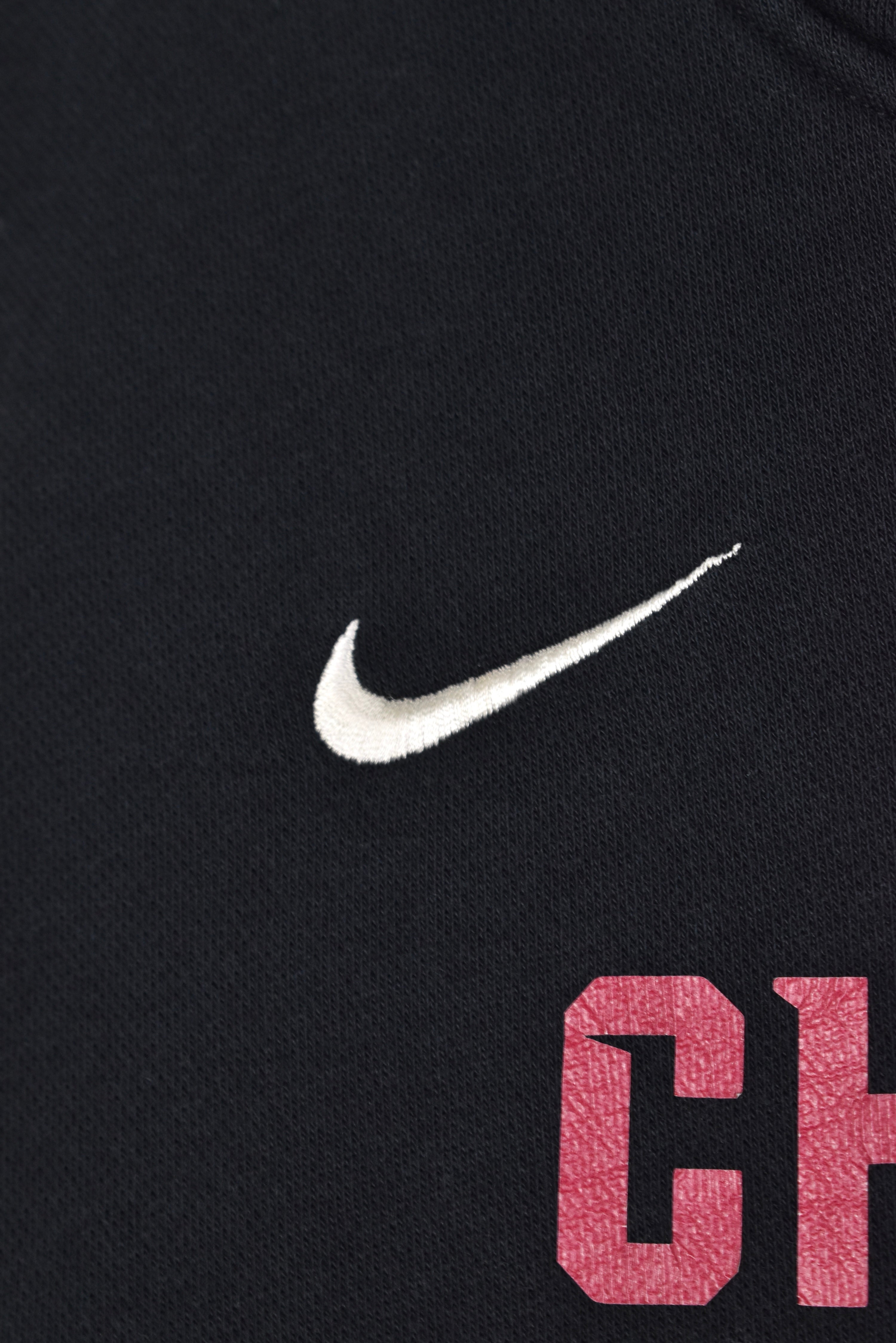 Vintage Cherry City hoodie, Black baseball graphic sweatshirt - AU XL PRO SPORT