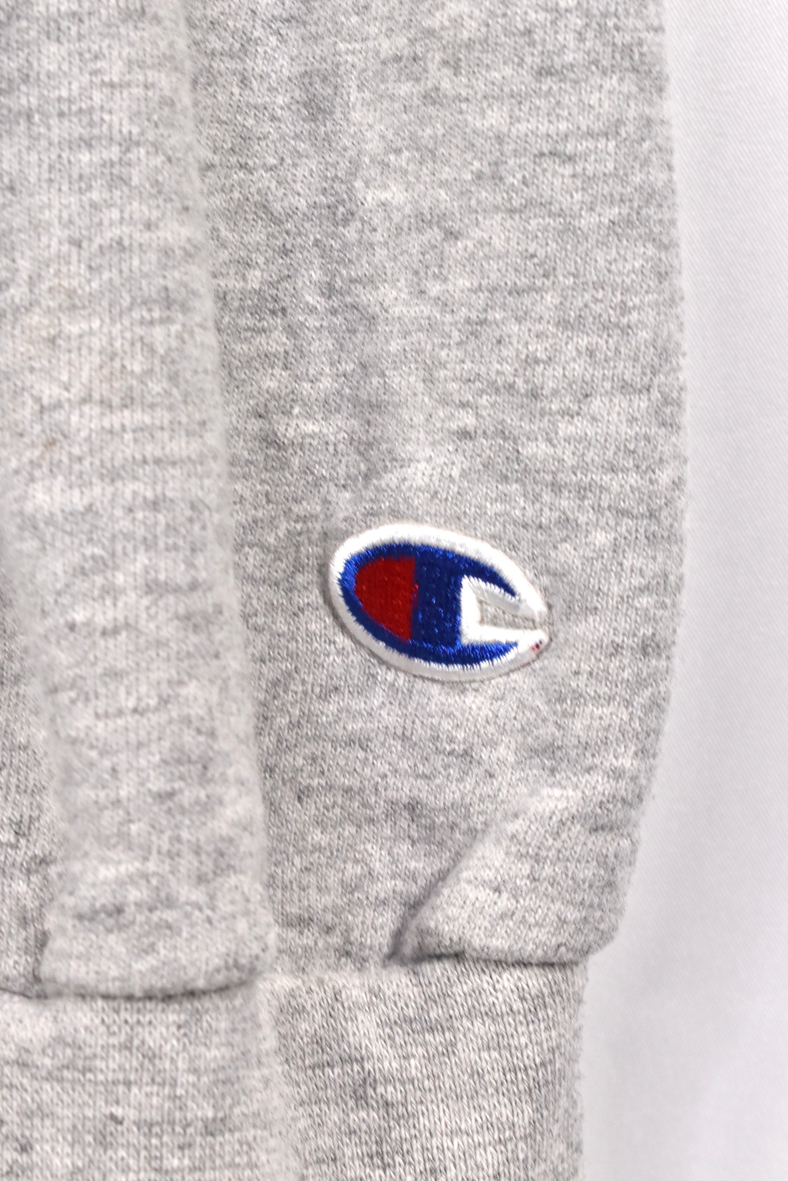 Vintage Champion sweatshirt, basic grey embroidered crewneck - AU XXL CHAMPION