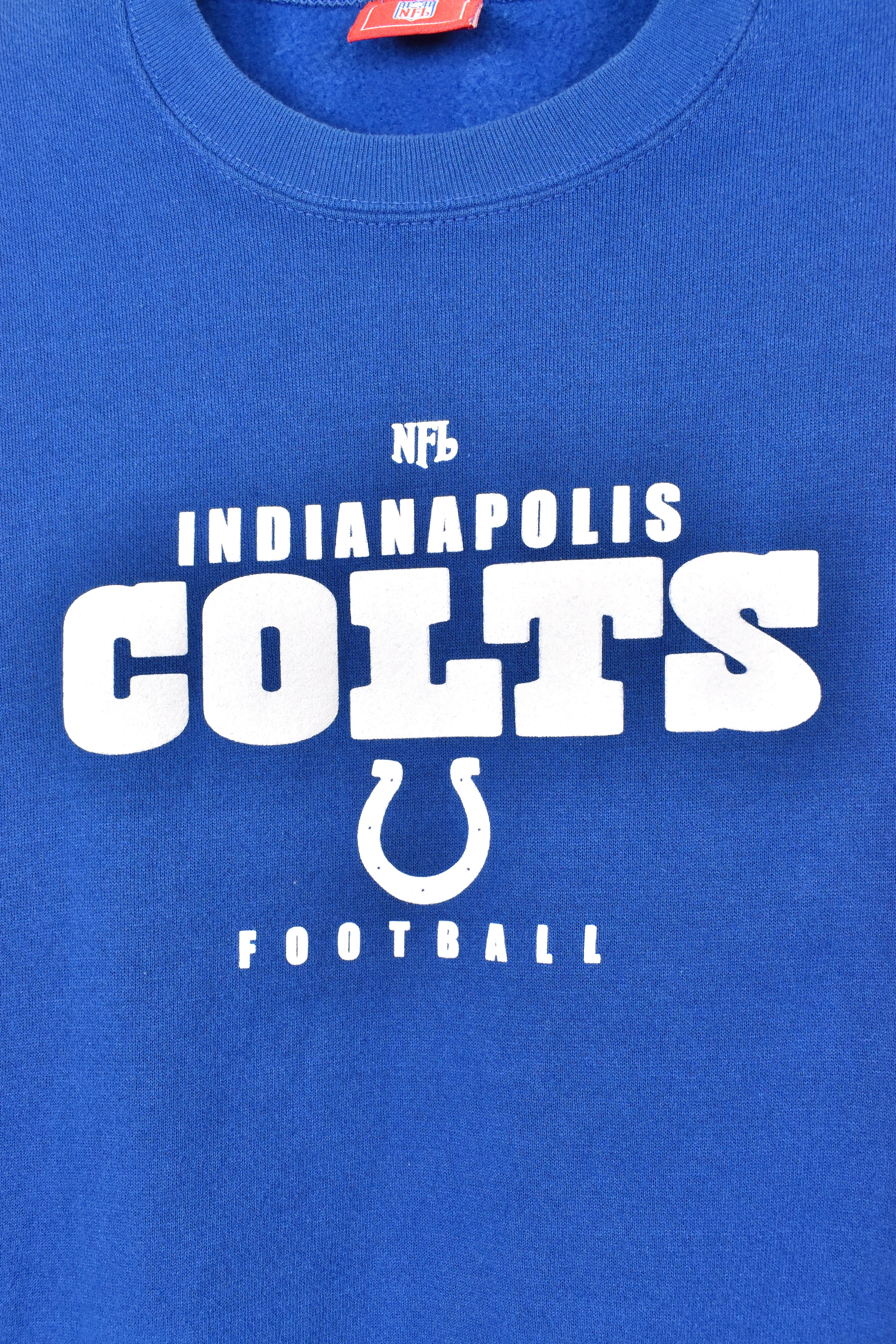 Vintage Indianapolis Colts sweatshirt, NFL blue graphic crewneck - AU Large PRO SPORT