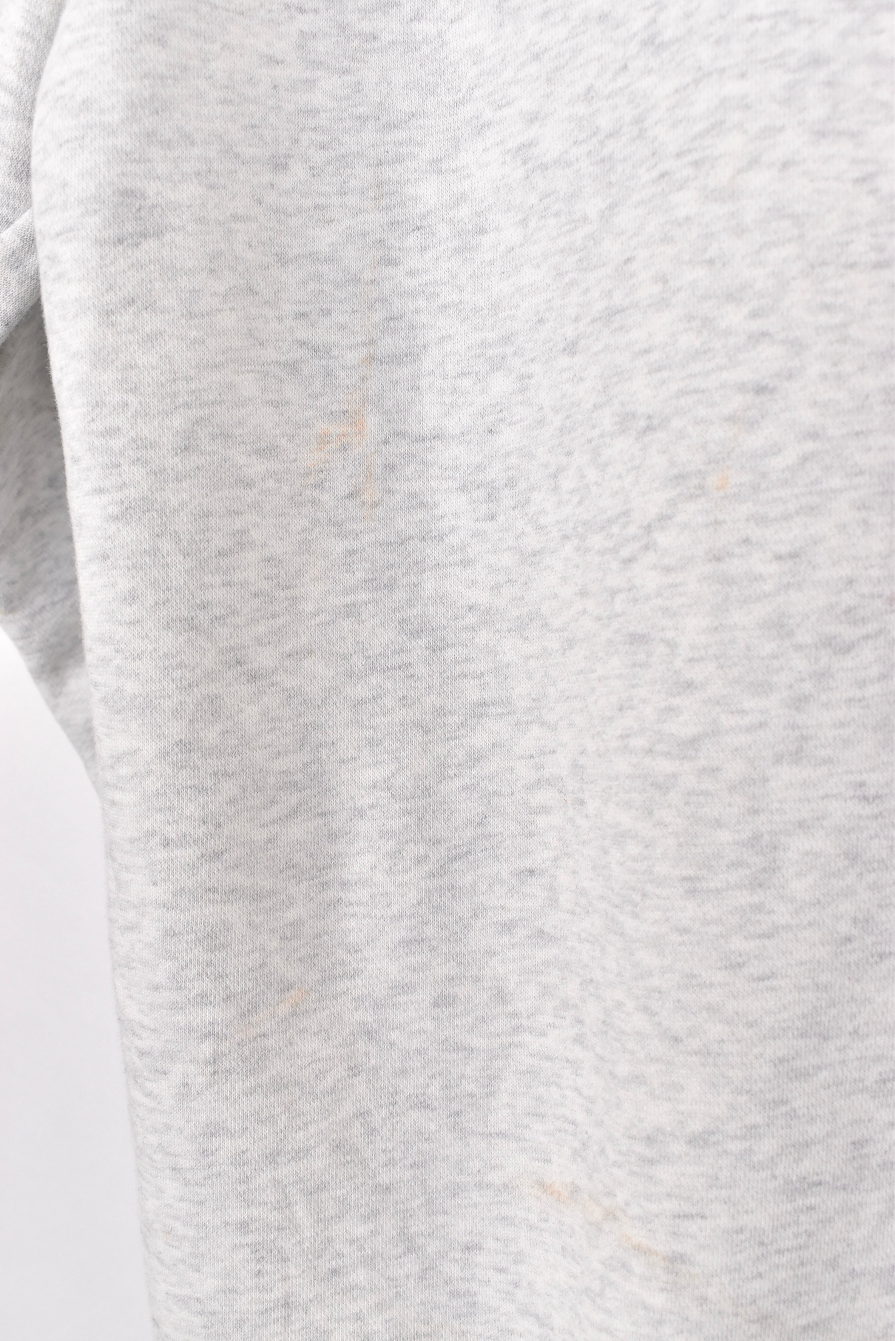 Vintage Nike hoodie, grey graphic sweatshirt - AU Large NIKE