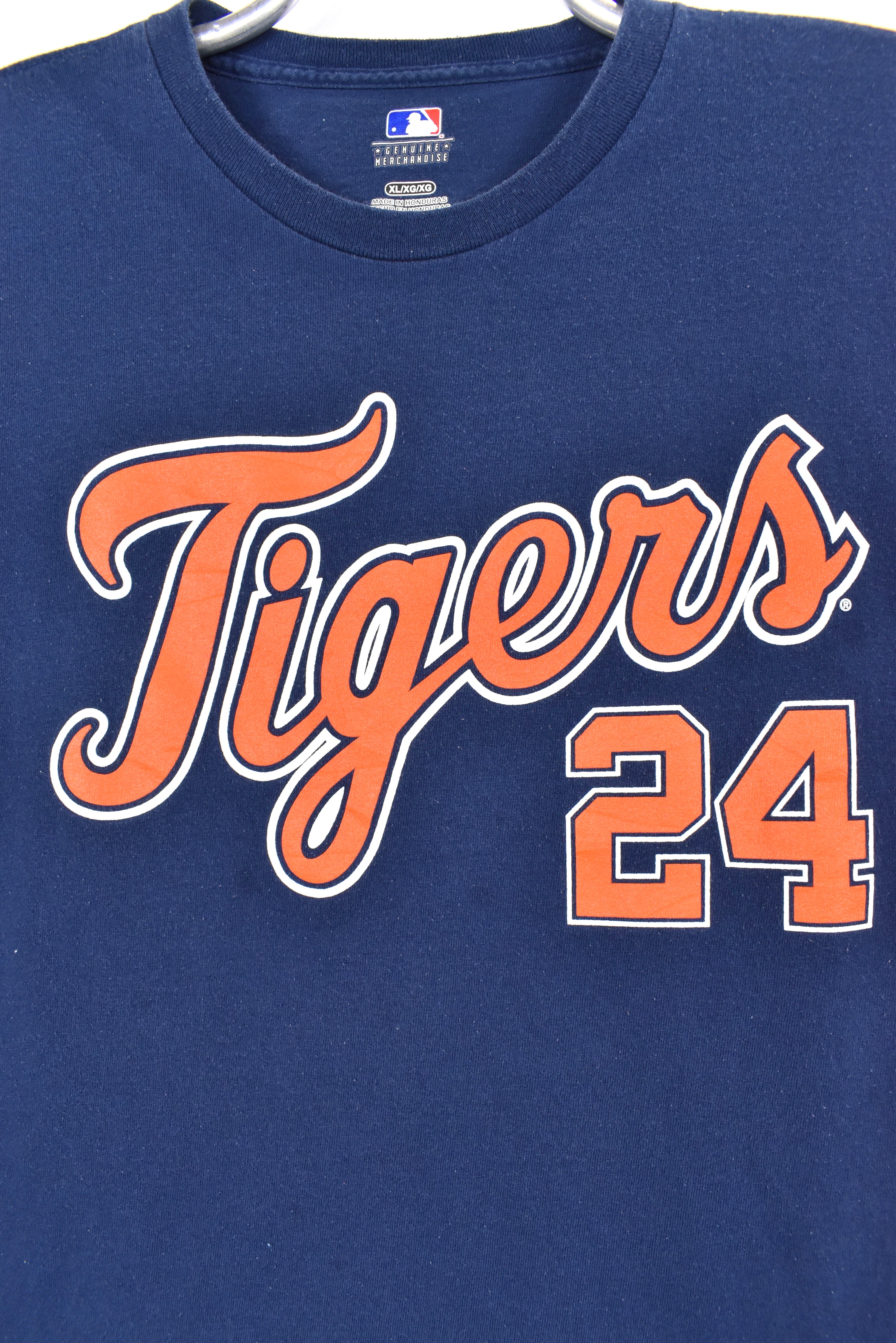 Modern Detroit Tigers shirt, MLB Cabrera 24 navy blue tee - AU Large PRO SPORT