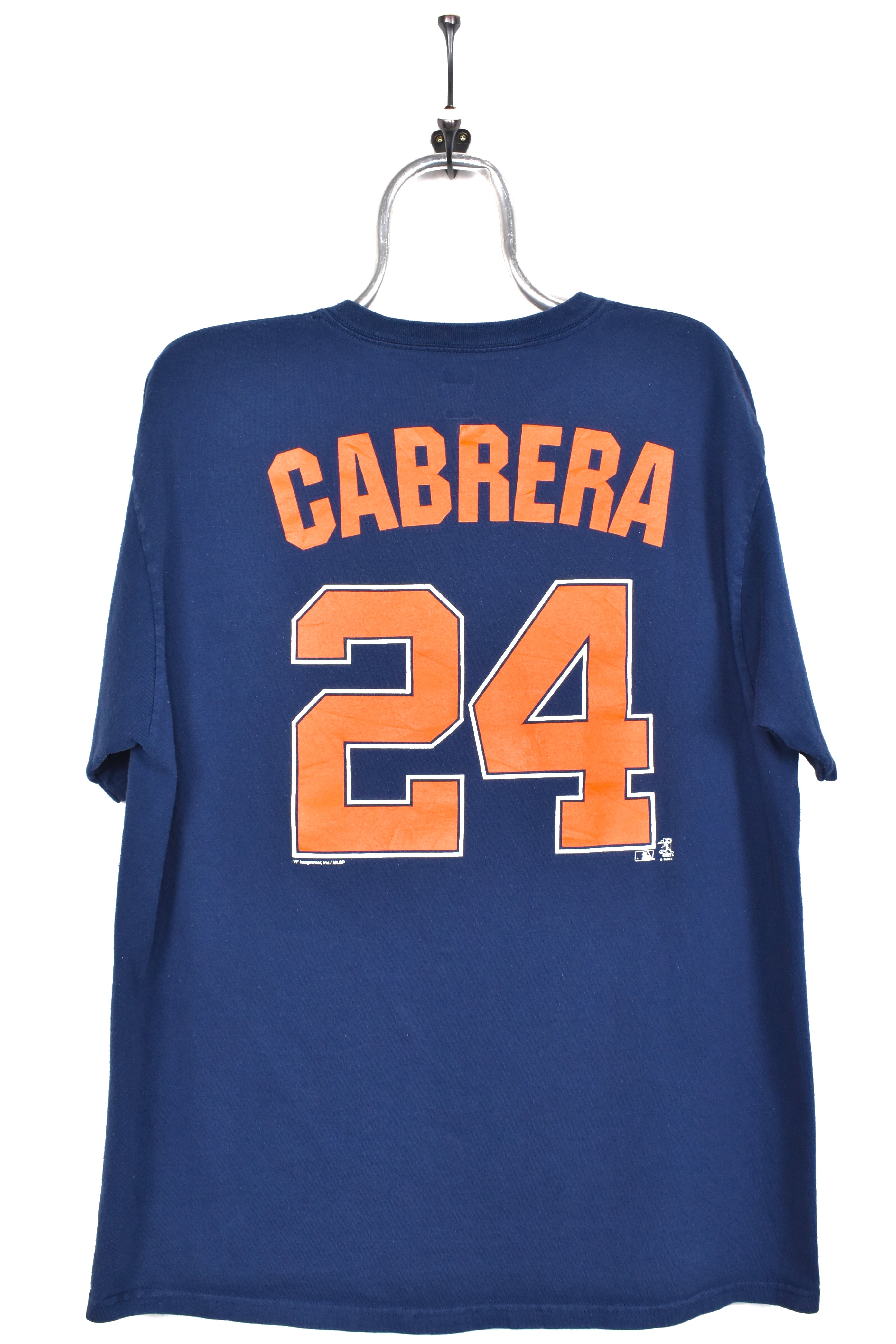 Modern Detroit Tigers shirt, MLB Cabrera 24 navy blue tee - AU Large PRO SPORT