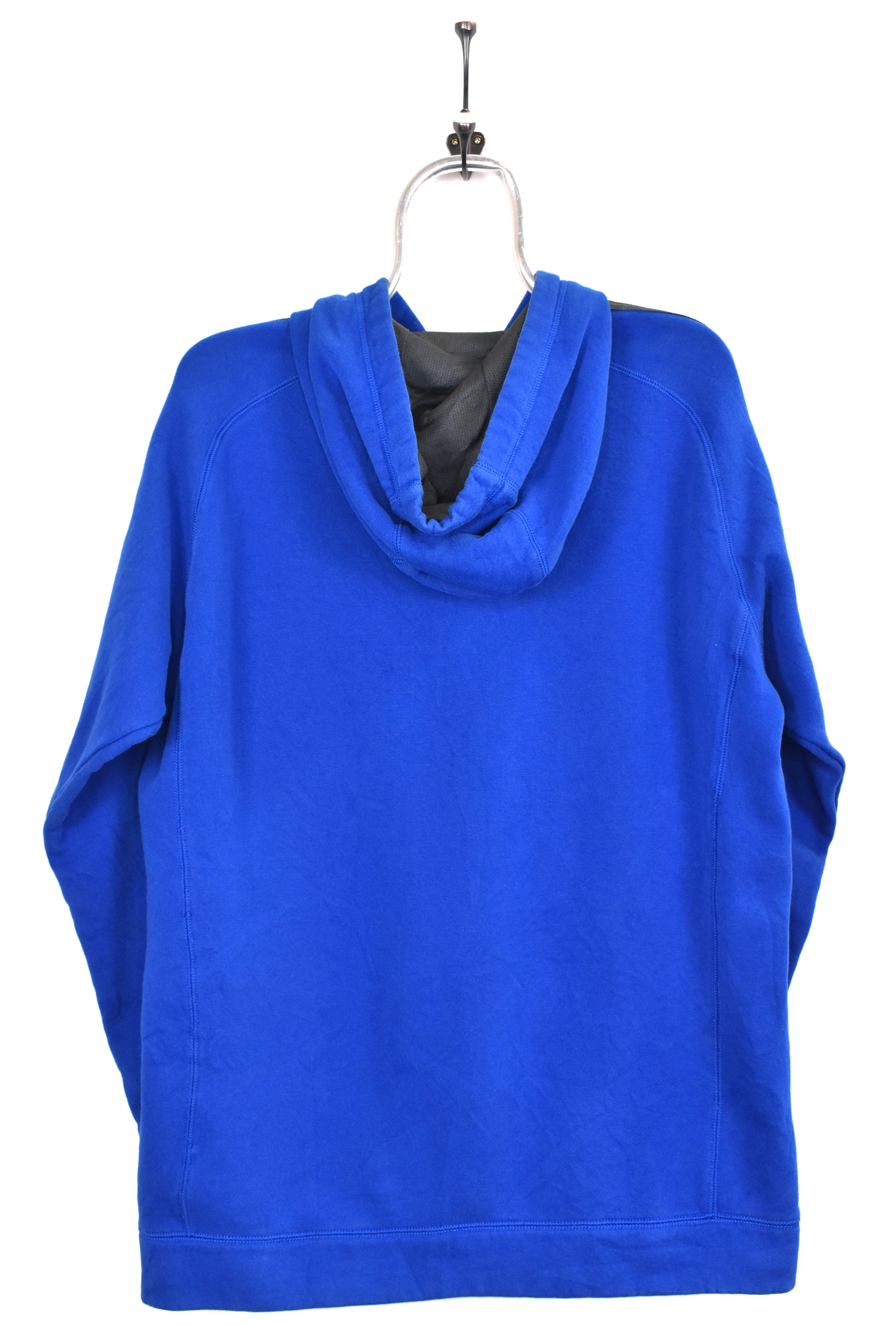 Vintage Adidas hoodie, blue embroidered sweatshirt - AU Large ADIDAS