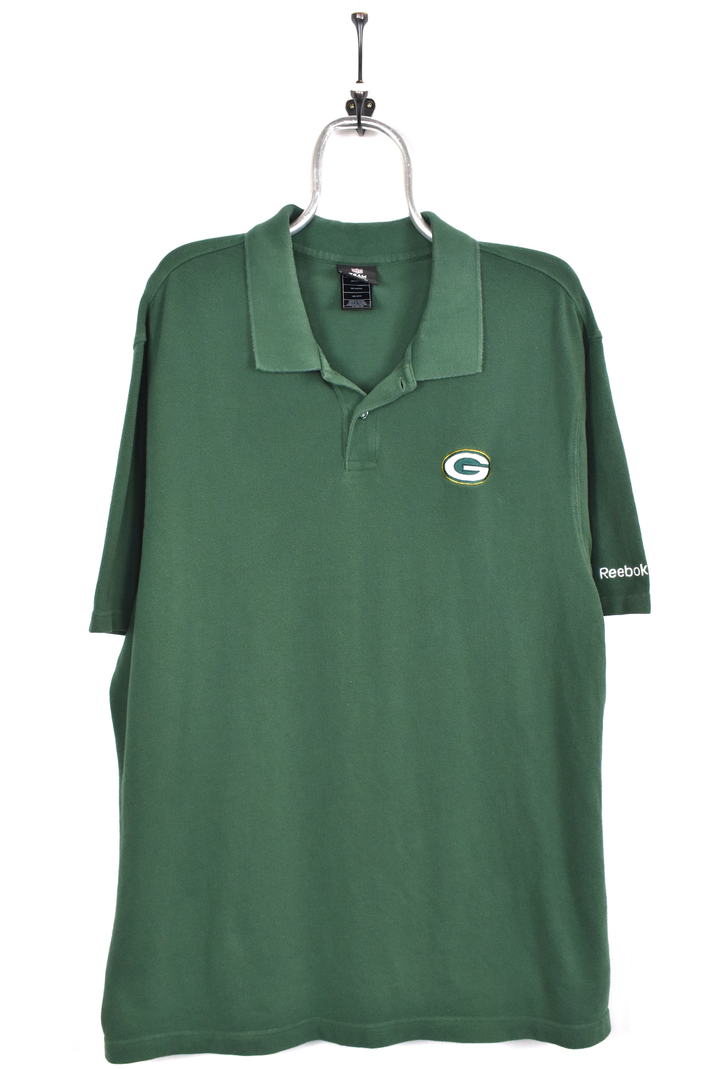 Vintage Green Bay Packers shirt, NFL green embroidered polo - AU XL PRO SPORT