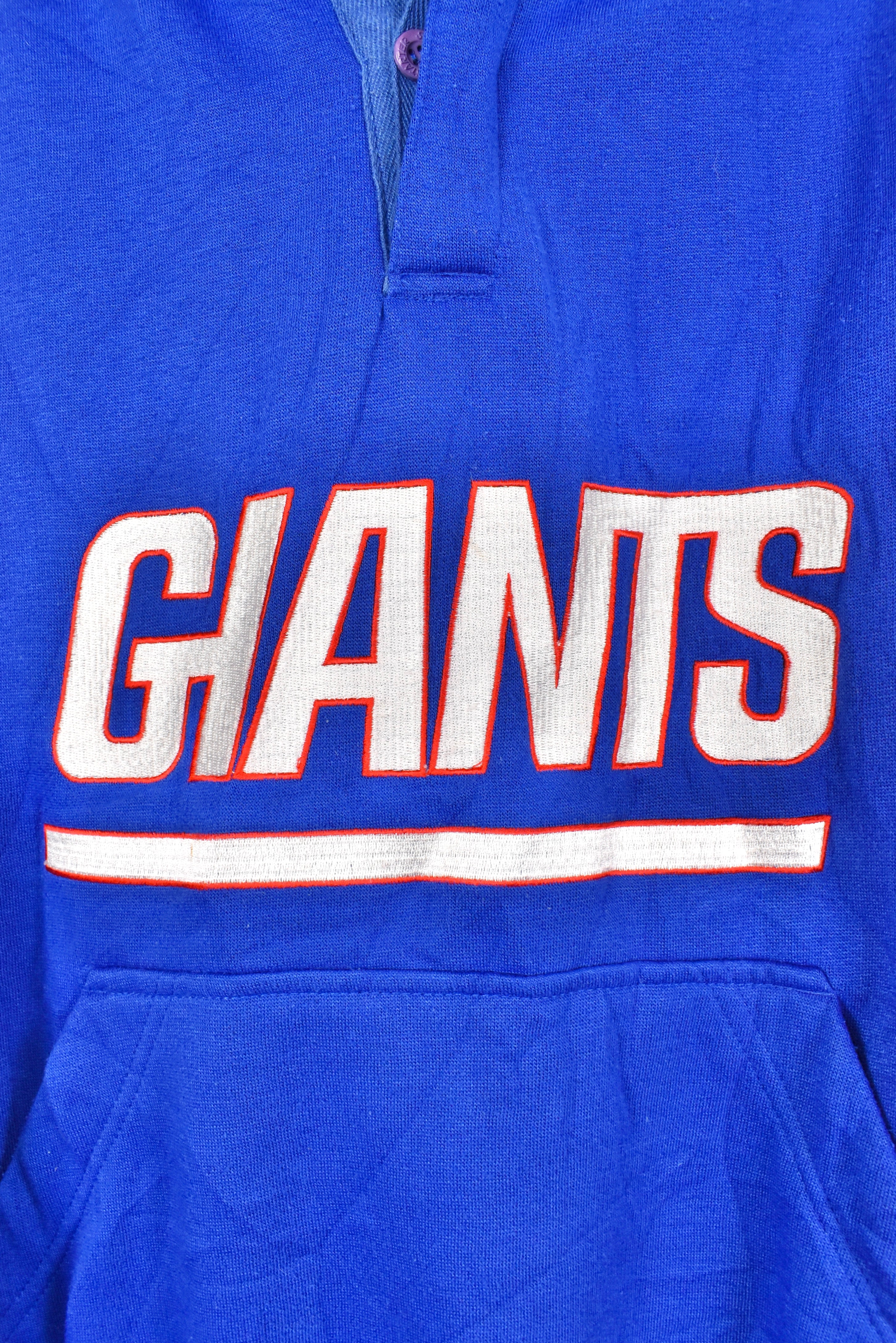 Vintage New York Giants hoodie, NFL blue embroidered sweatshirt - AU Large PRO SPORT