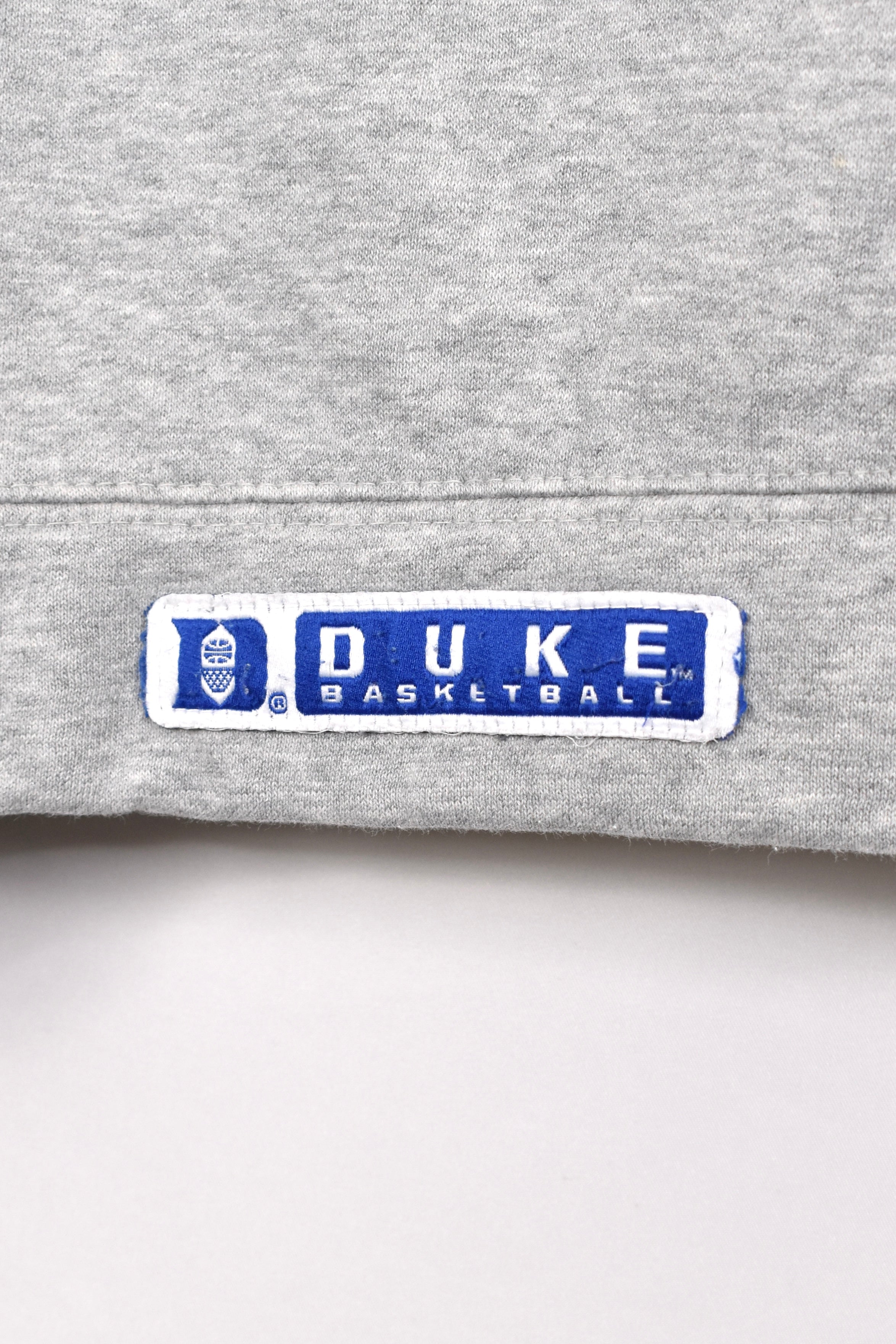 Vintage Duke University hoodie, grey embroidered sweatshirt - AU XXL COLLEGE