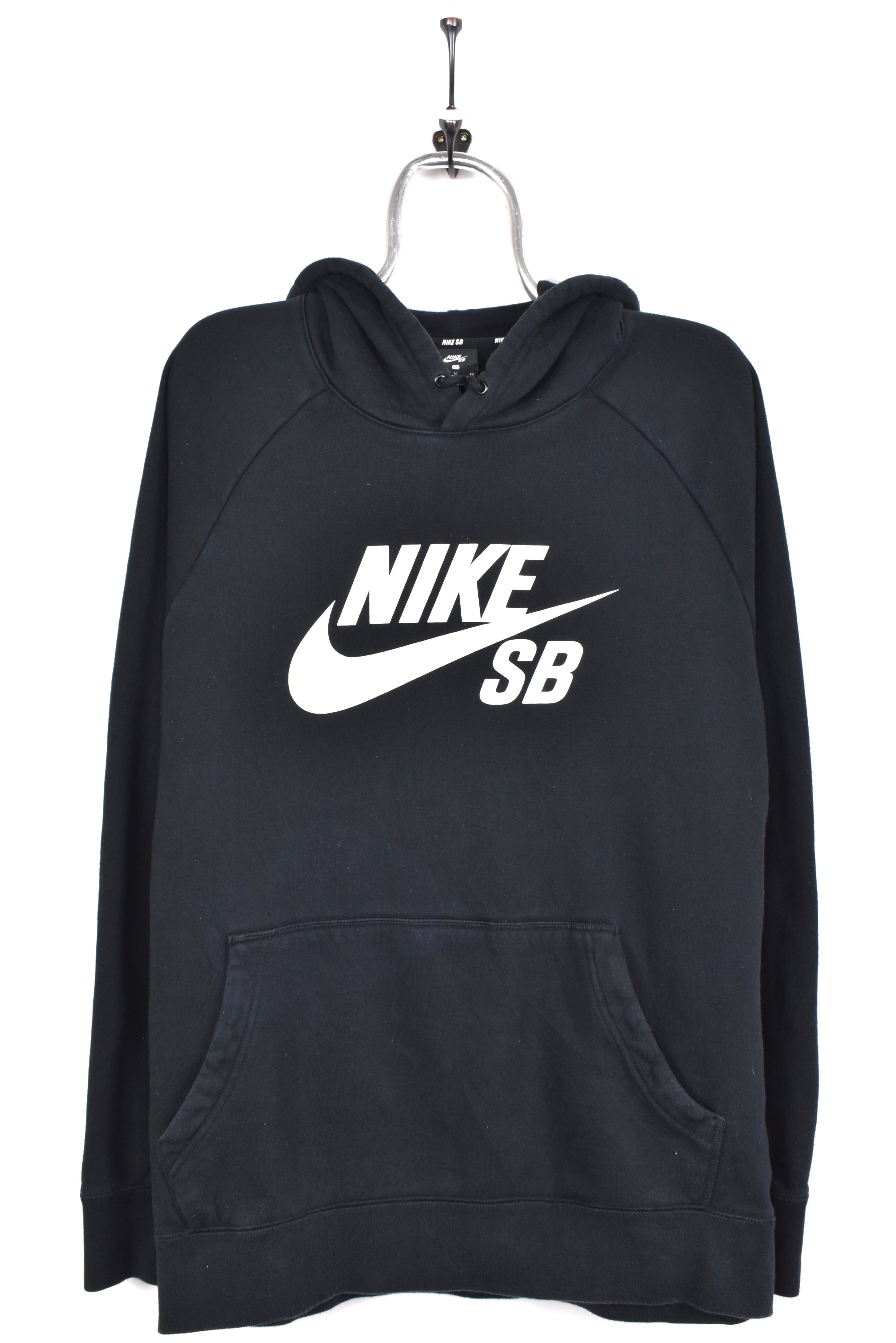 Vintage Nike hoodie, black graphic sweatshirt - AU XL NIKE
