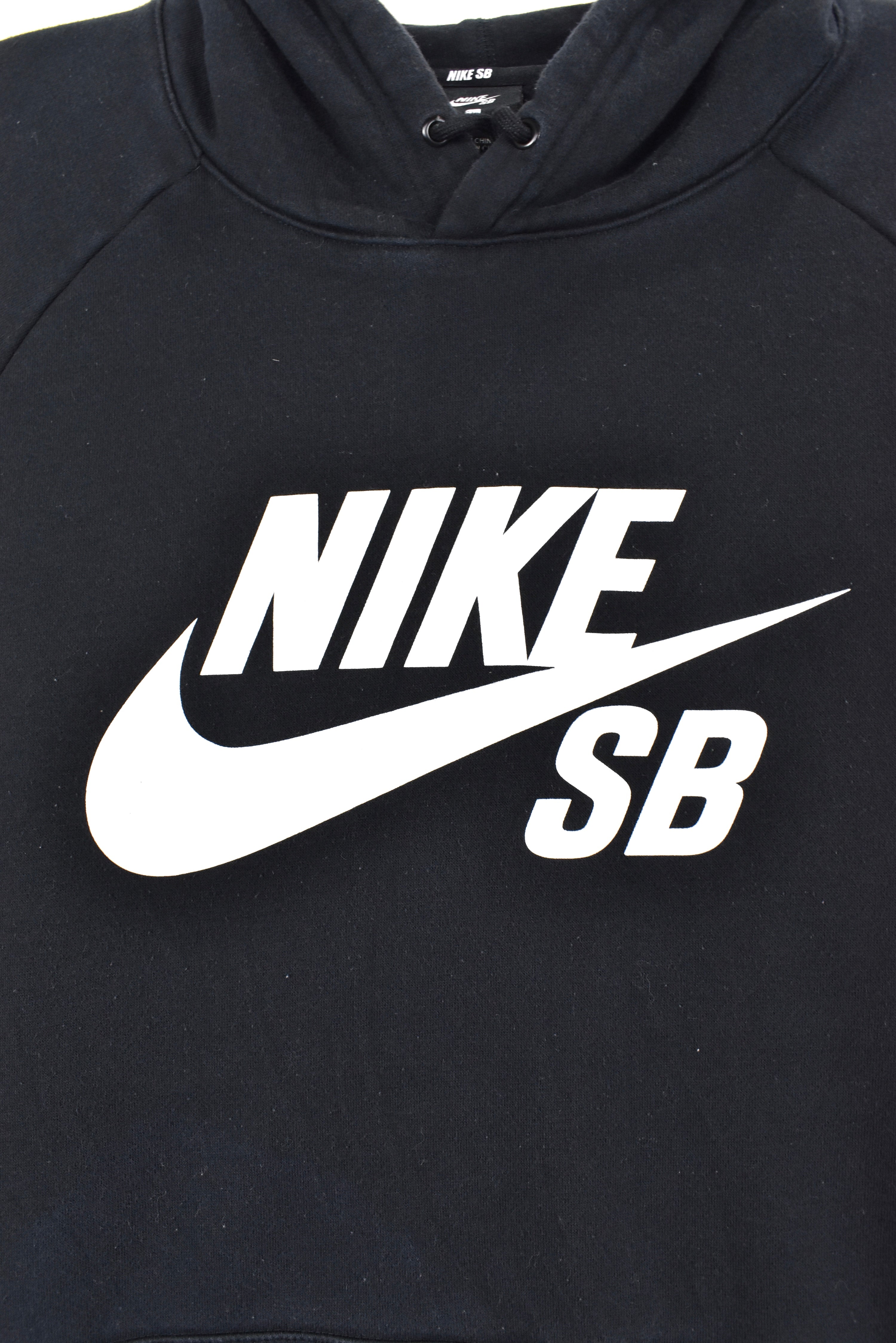 Vintage Nike hoodie, black graphic sweatshirt - AU XL NIKE
