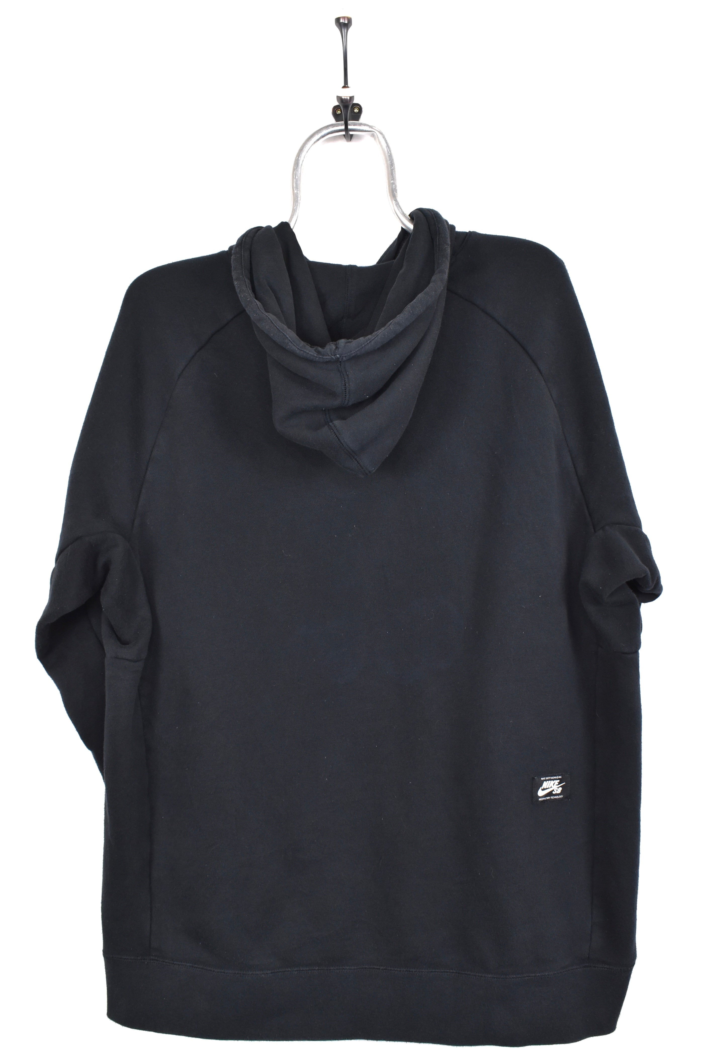 Vintage Nike hoodie, black graphic sweatshirt - AU XL NIKE