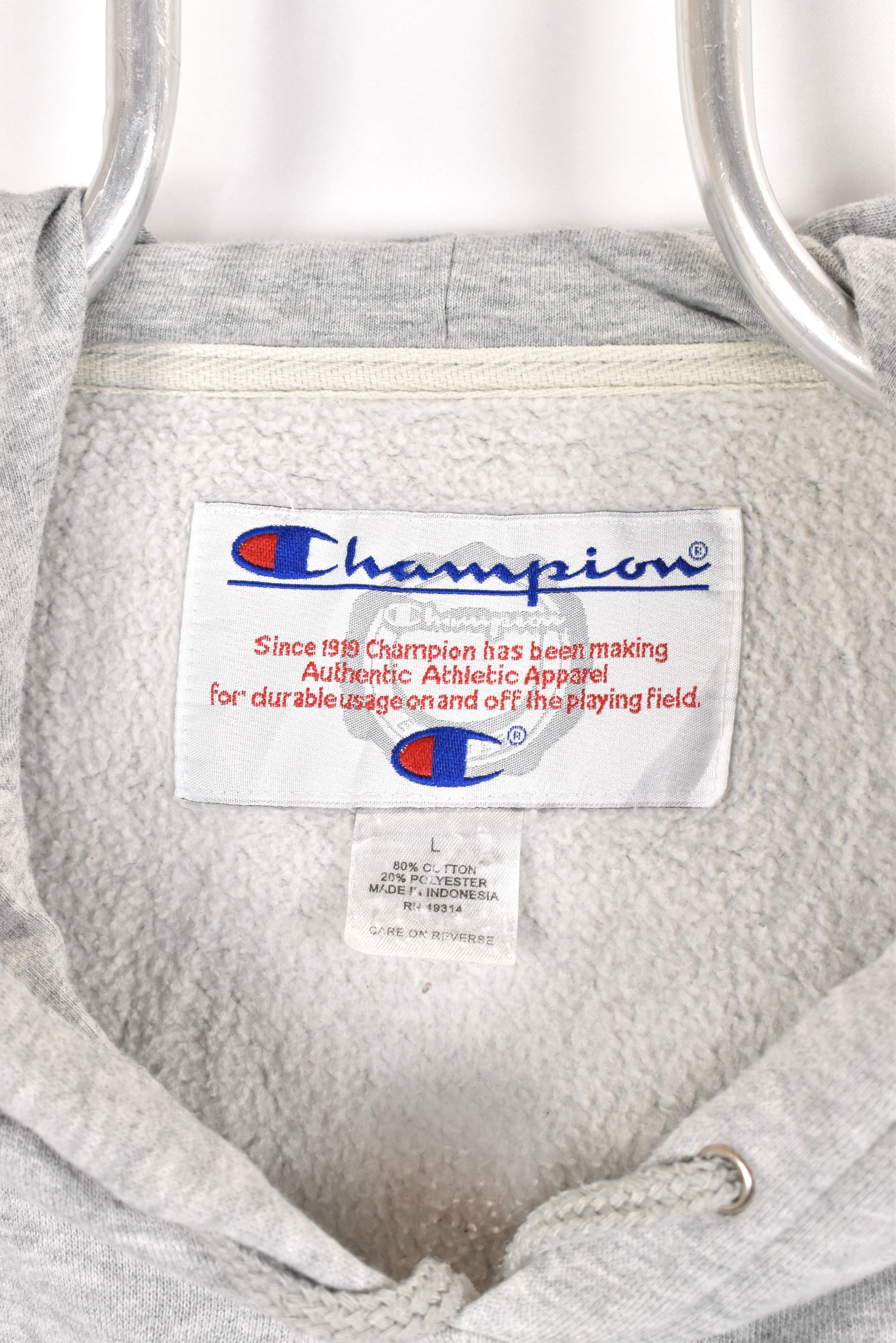 Vintage ESPN hoodie, grey embroidered sweatshirt - AU XL OTHER