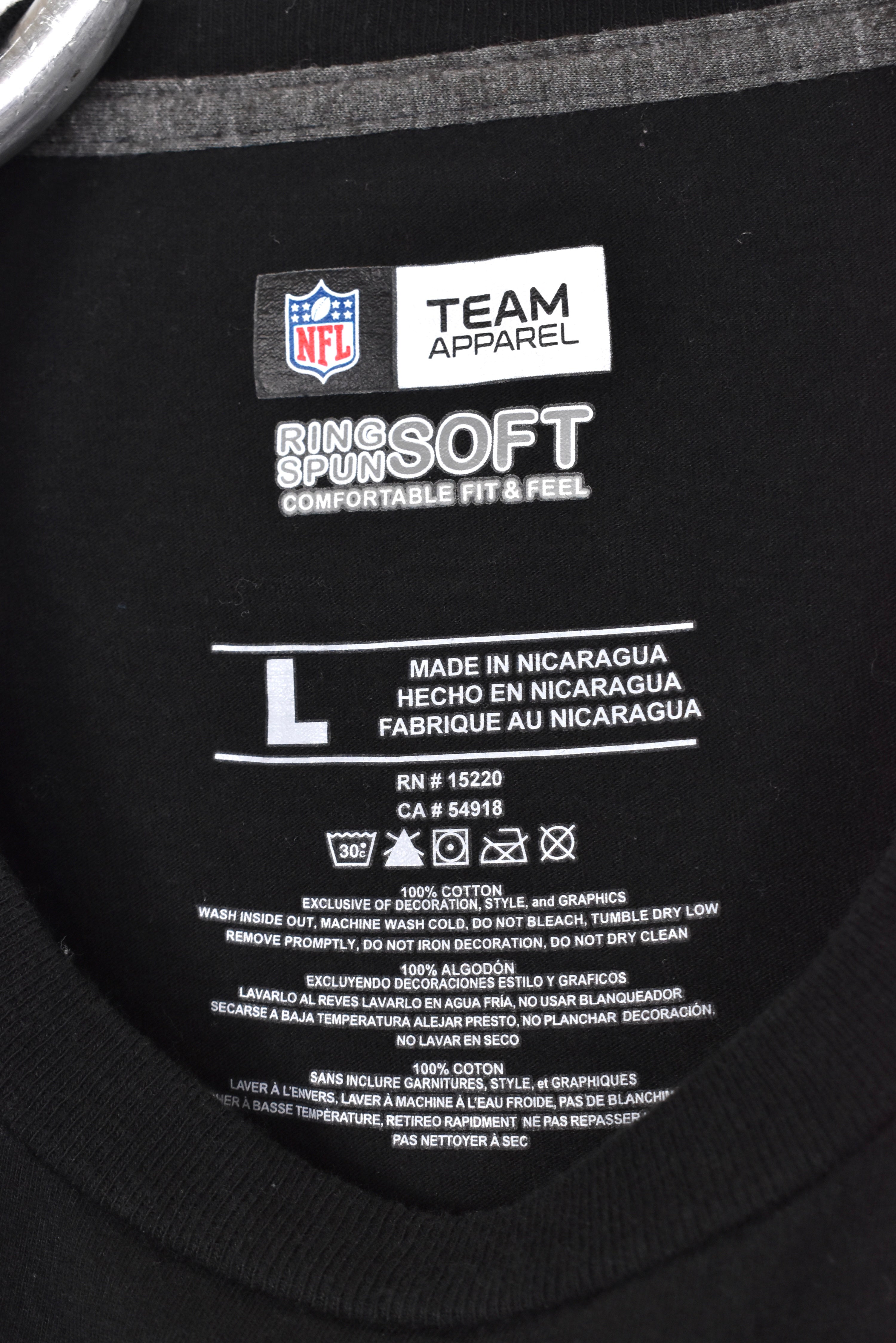 Modern Cincinnati Bengals shirt, NFL black graphic tee - AU Medium PRO SPORT