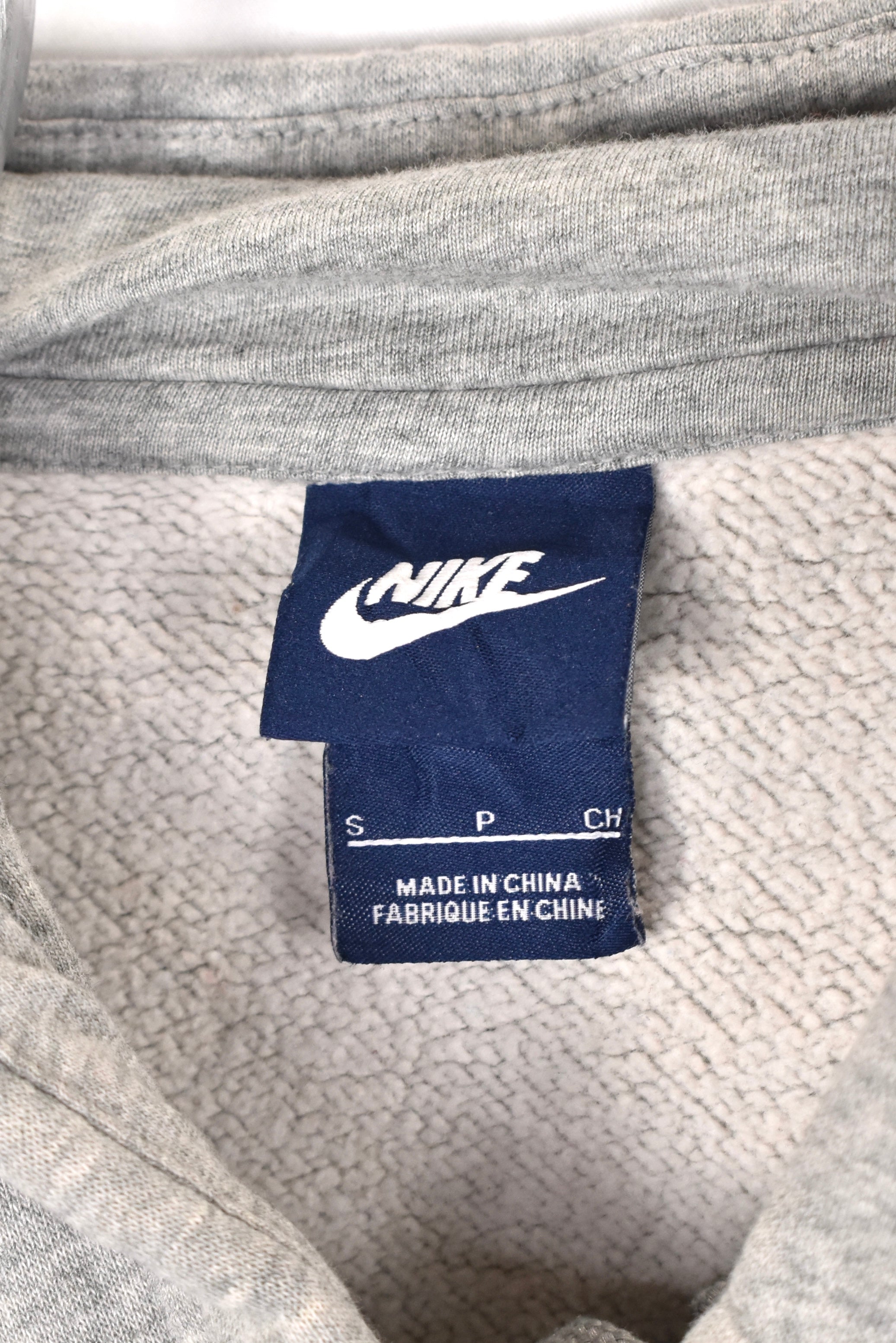 Vintage Nike hoodie, grey embroidered sweatshirt - AU Small NIKE