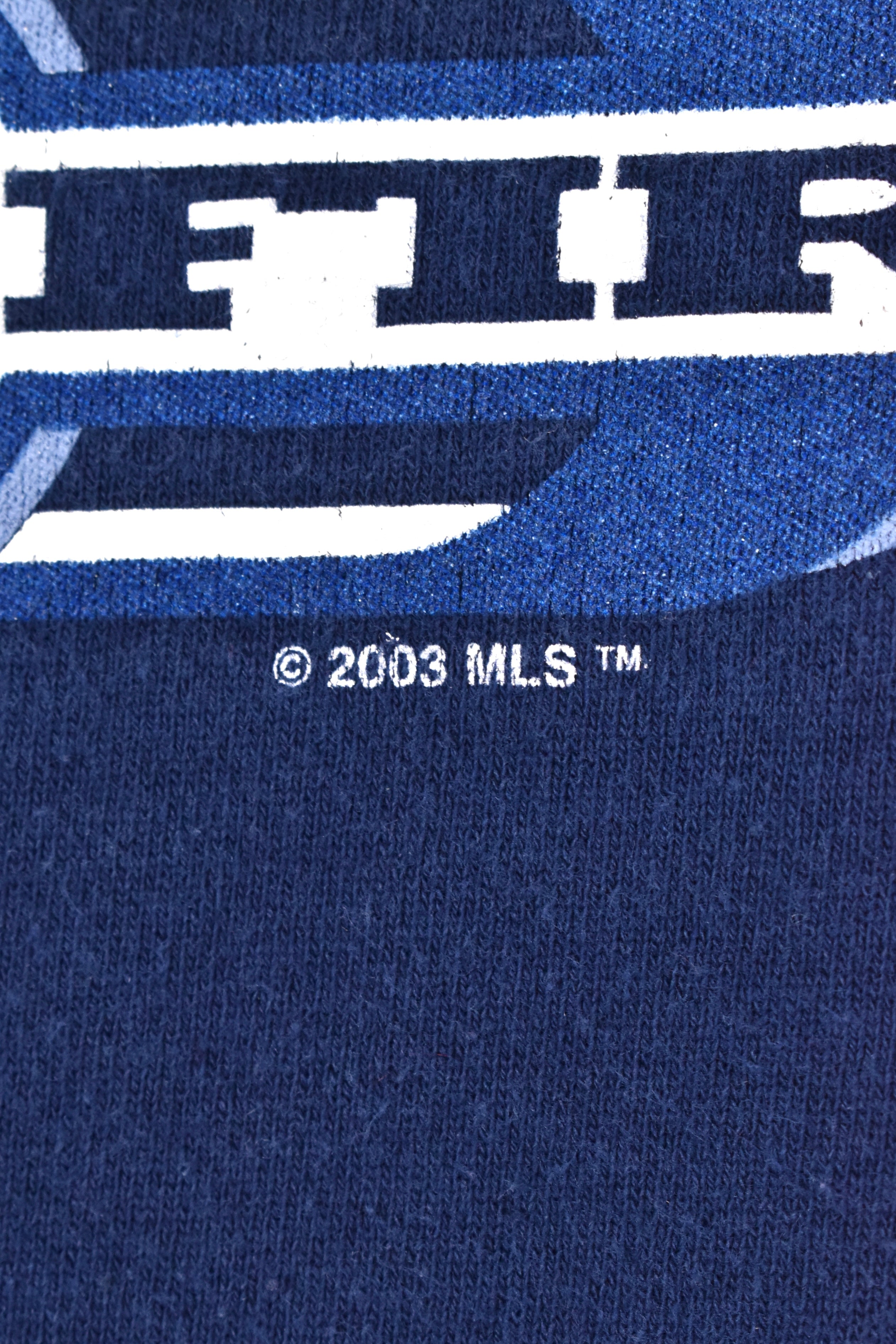 Vintage Chicago Fire sweatshirt, blue soccer graphic crewneck - AU Medium PRO SPORT