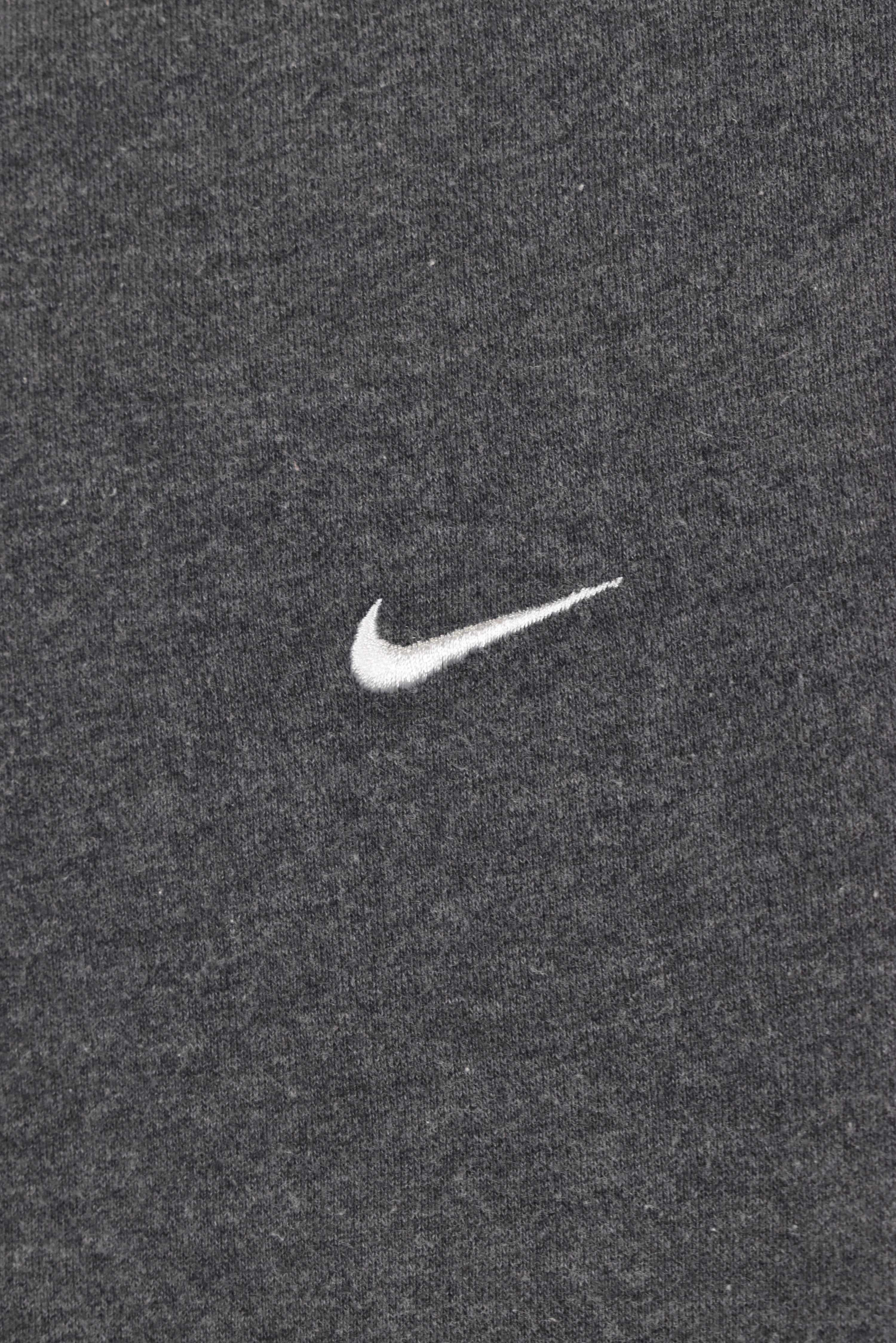 Vintage Nike hoodie, grey embroidered sweatshirt - AU Small NIKE
