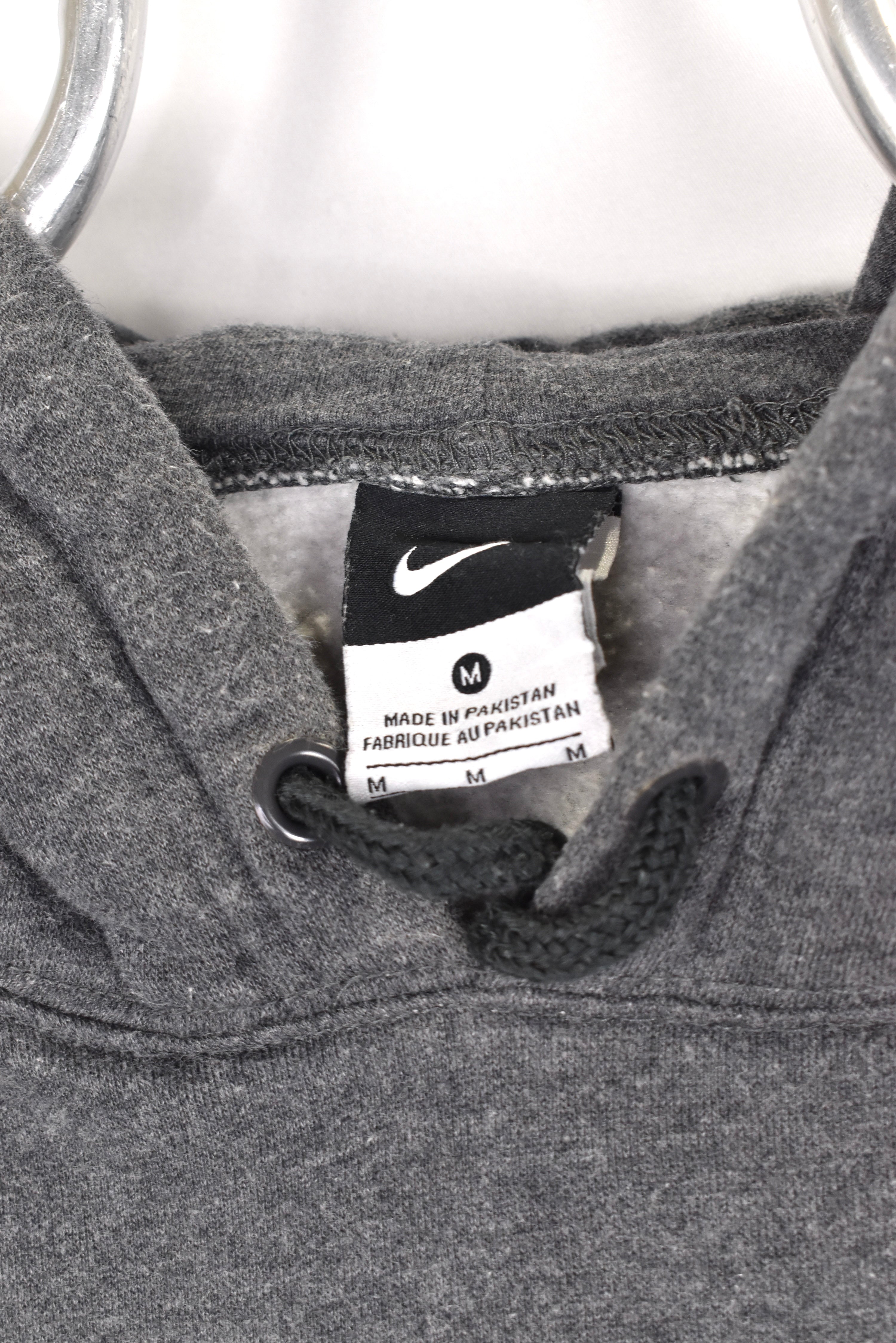 Vintage Nike hoodie, grey embroidered sweatshirt - AU Small NIKE