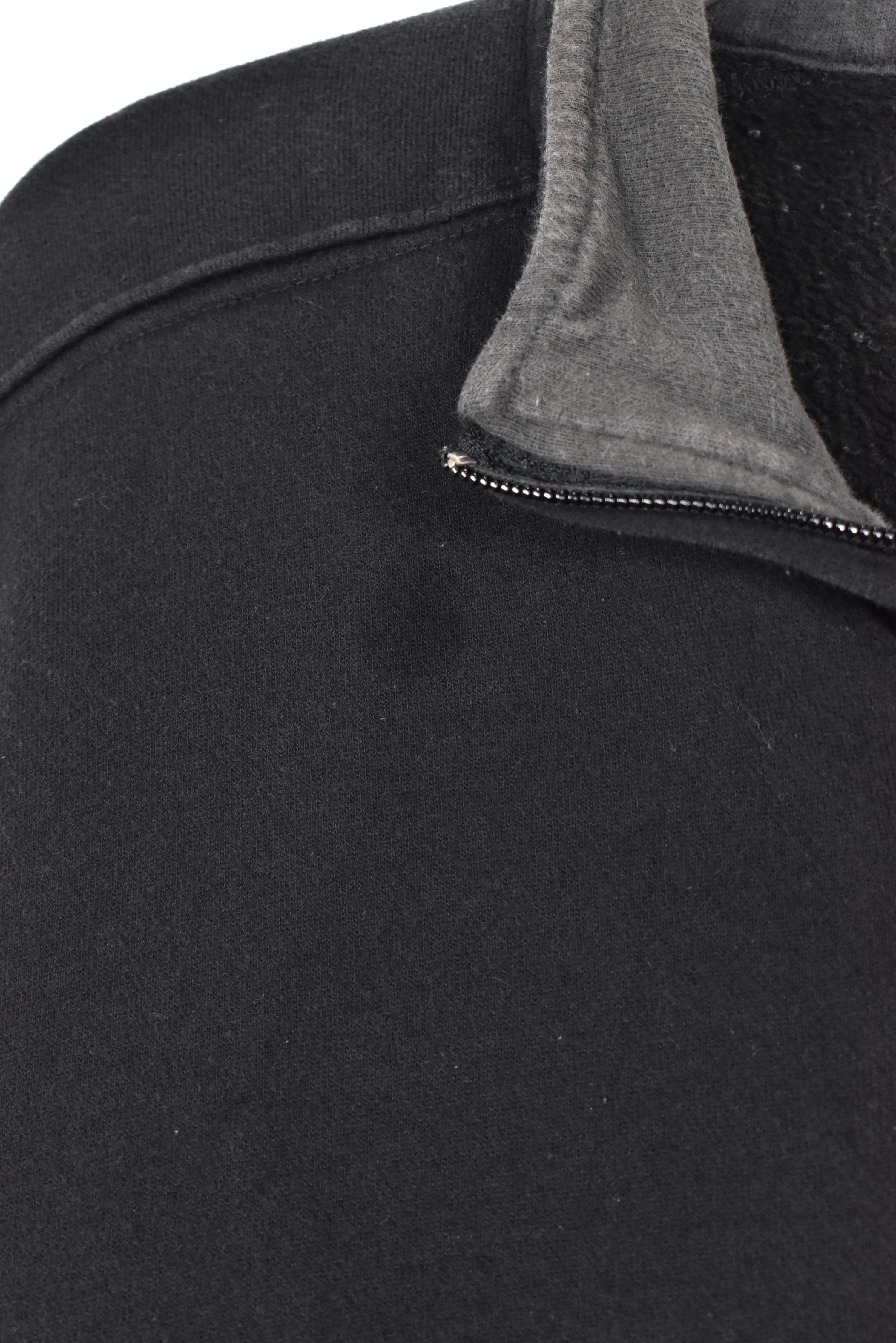 Vintage Columbia sweatshirt, black embroidered 1/4 zip jumper - AU Large COLUMBIA