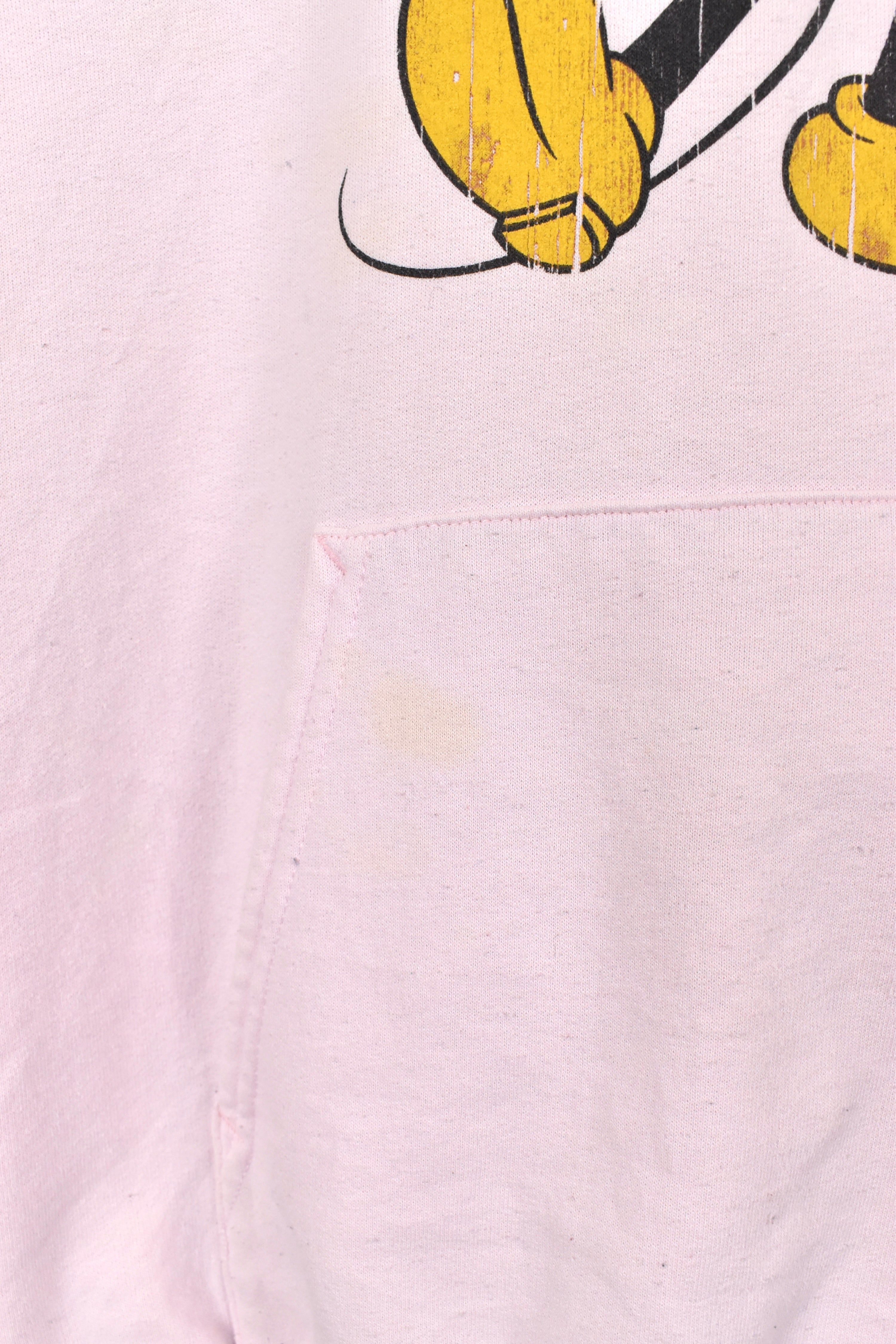 Women's vintage Mickey Mouse hoodie, Disney pink sweatshirt - AU Small DISNEY / CARTOON