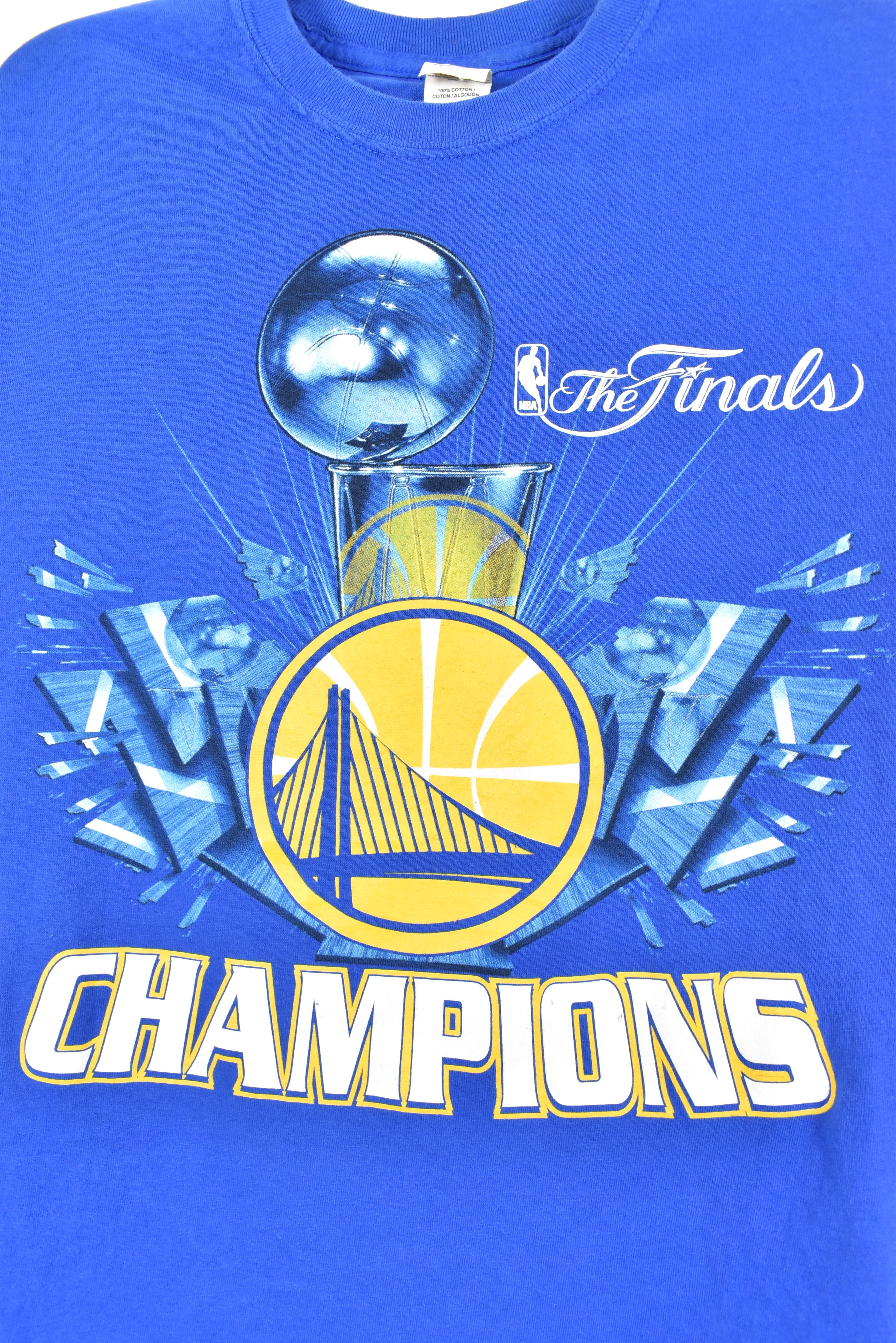 Women's modern Golden State Warriors shirt, 2015 blue graphic tee - AU Small PRO SPORT