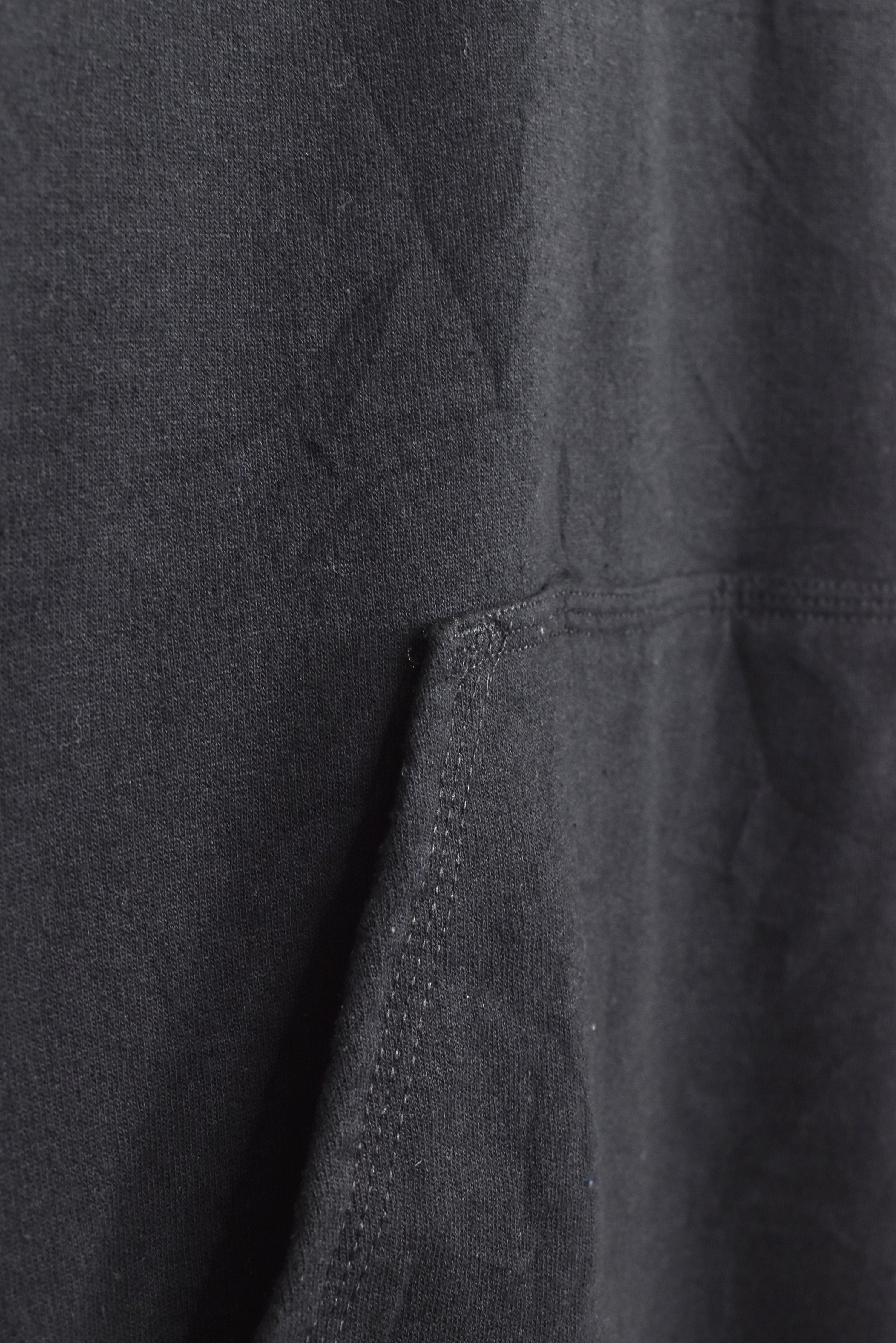 Modern Champion hoodie, black graphic sweatshirt - AU Small CHAMPION