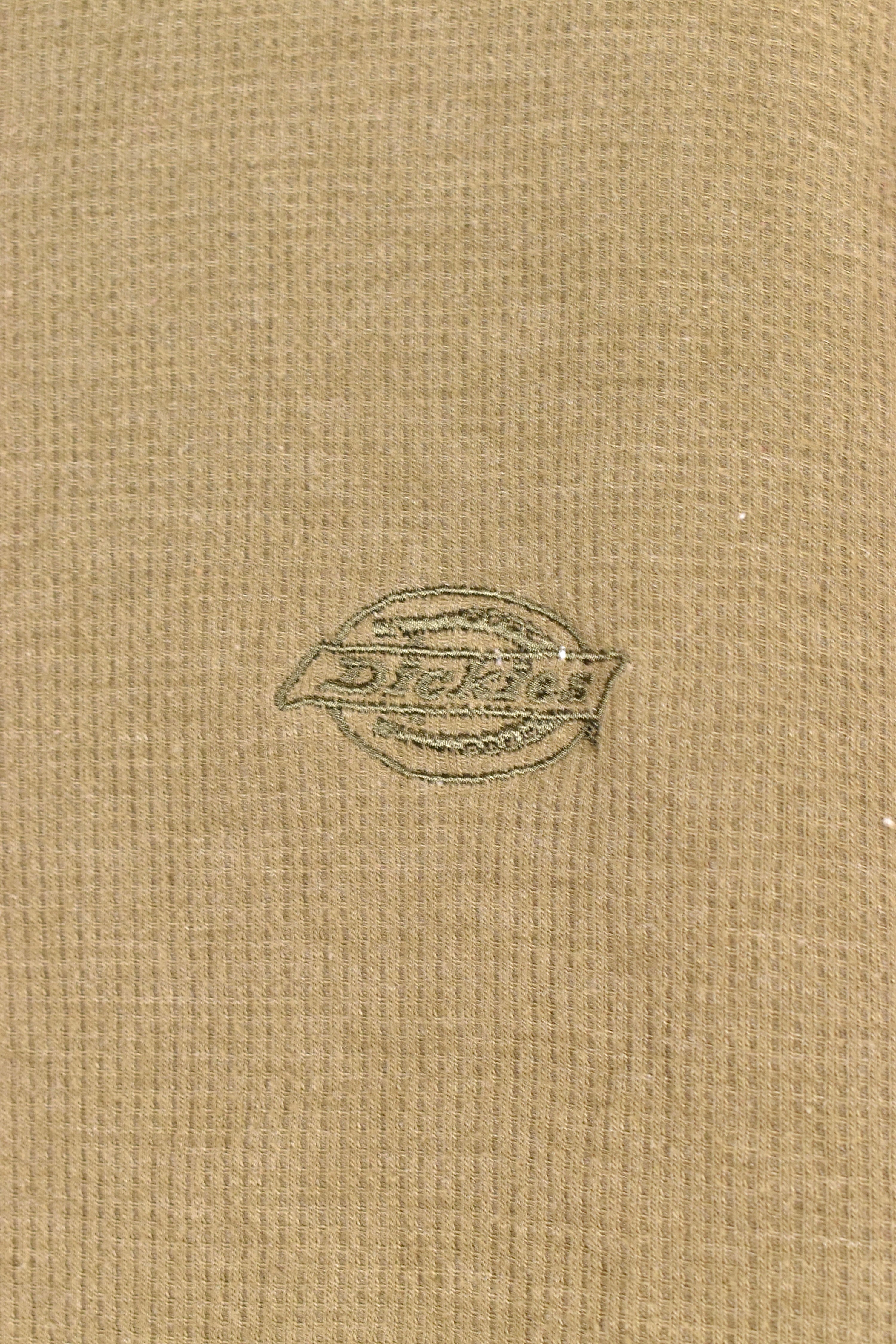 Vintage Dickies hoodie, tan brown embroidered sweatshirt - AU XXL DICKIES