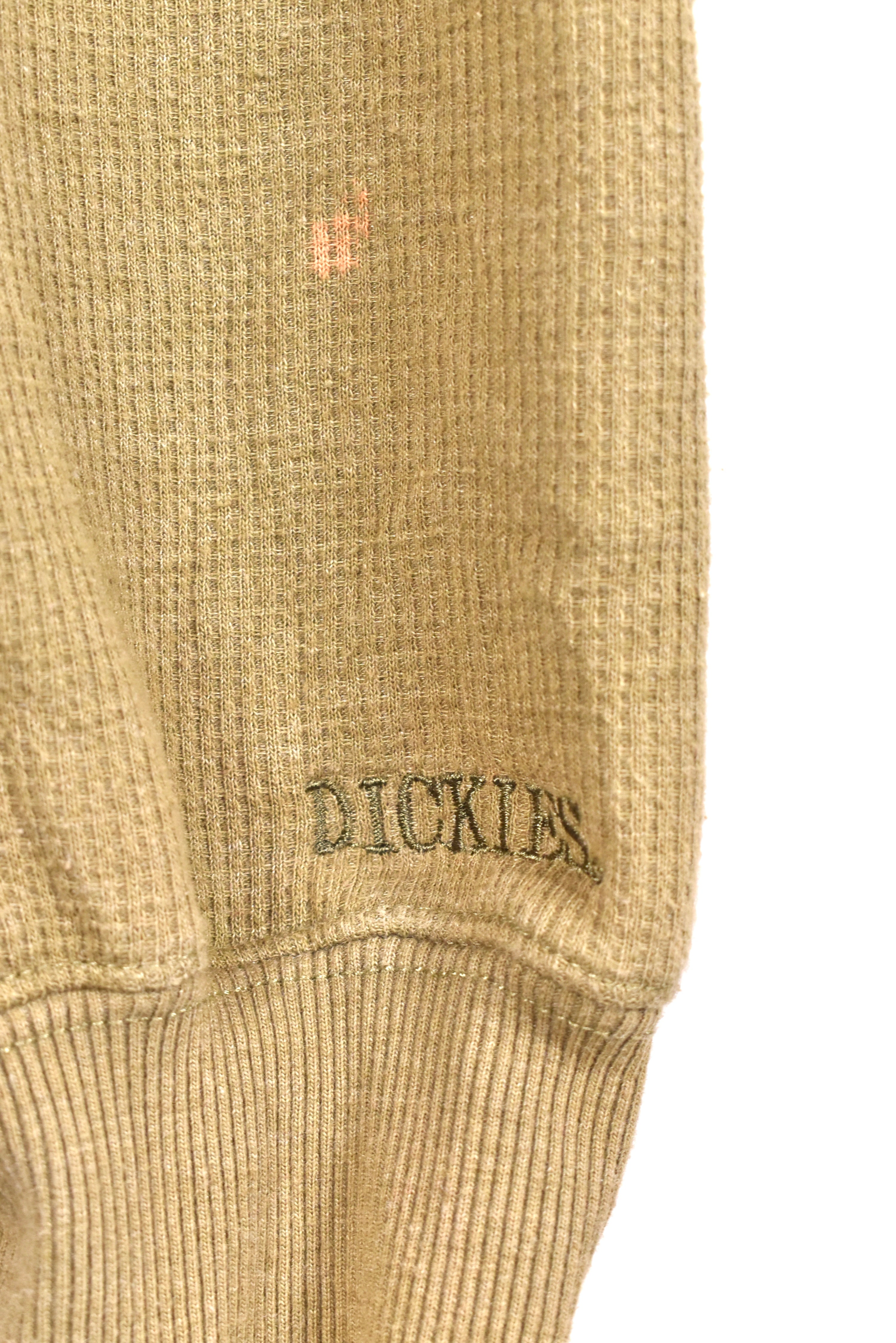 Vintage Dickies hoodie, tan brown embroidered sweatshirt - AU XXL DICKIES