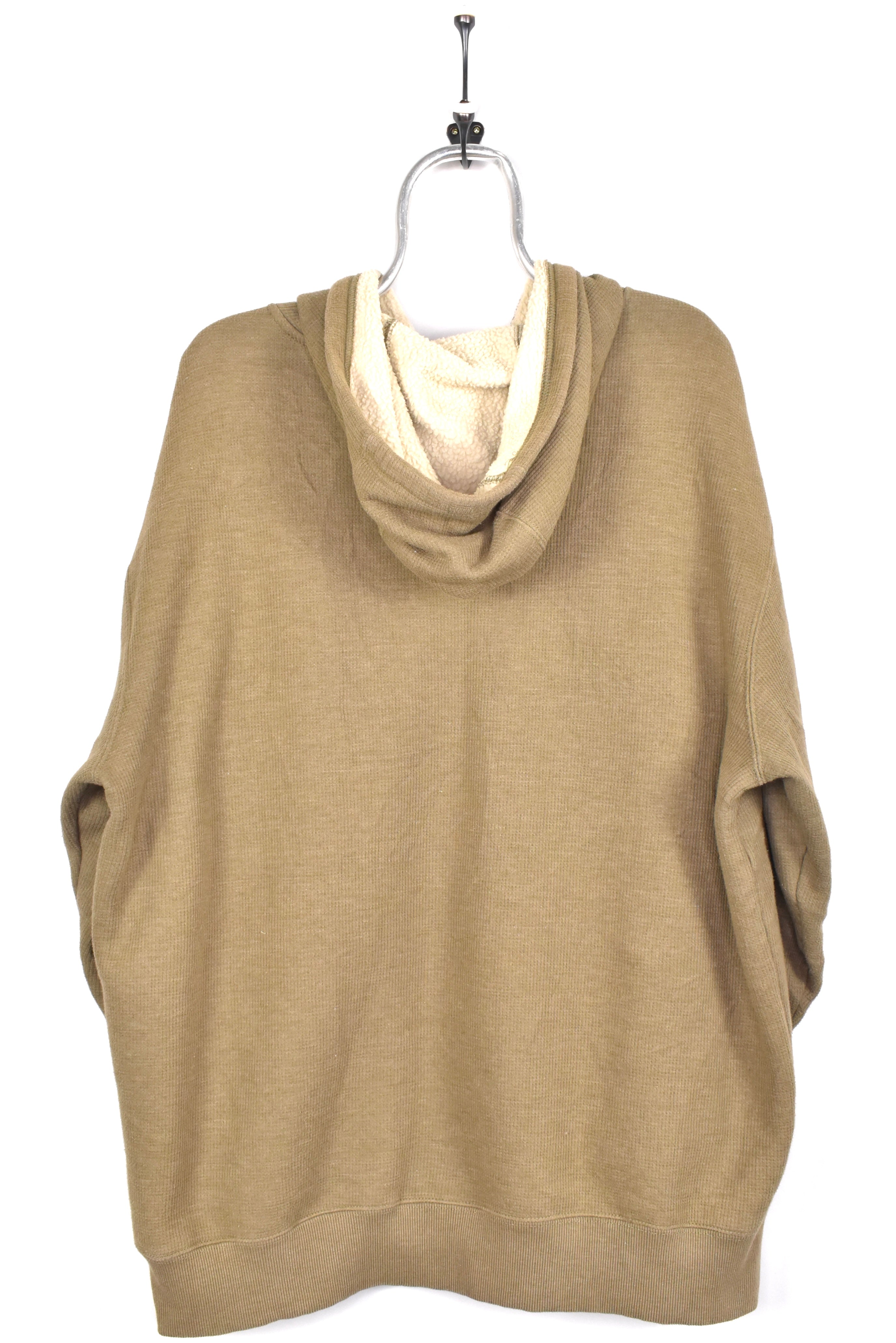 Vintage Dickies hoodie, tan brown embroidered sweatshirt - AU XXL DICKIES