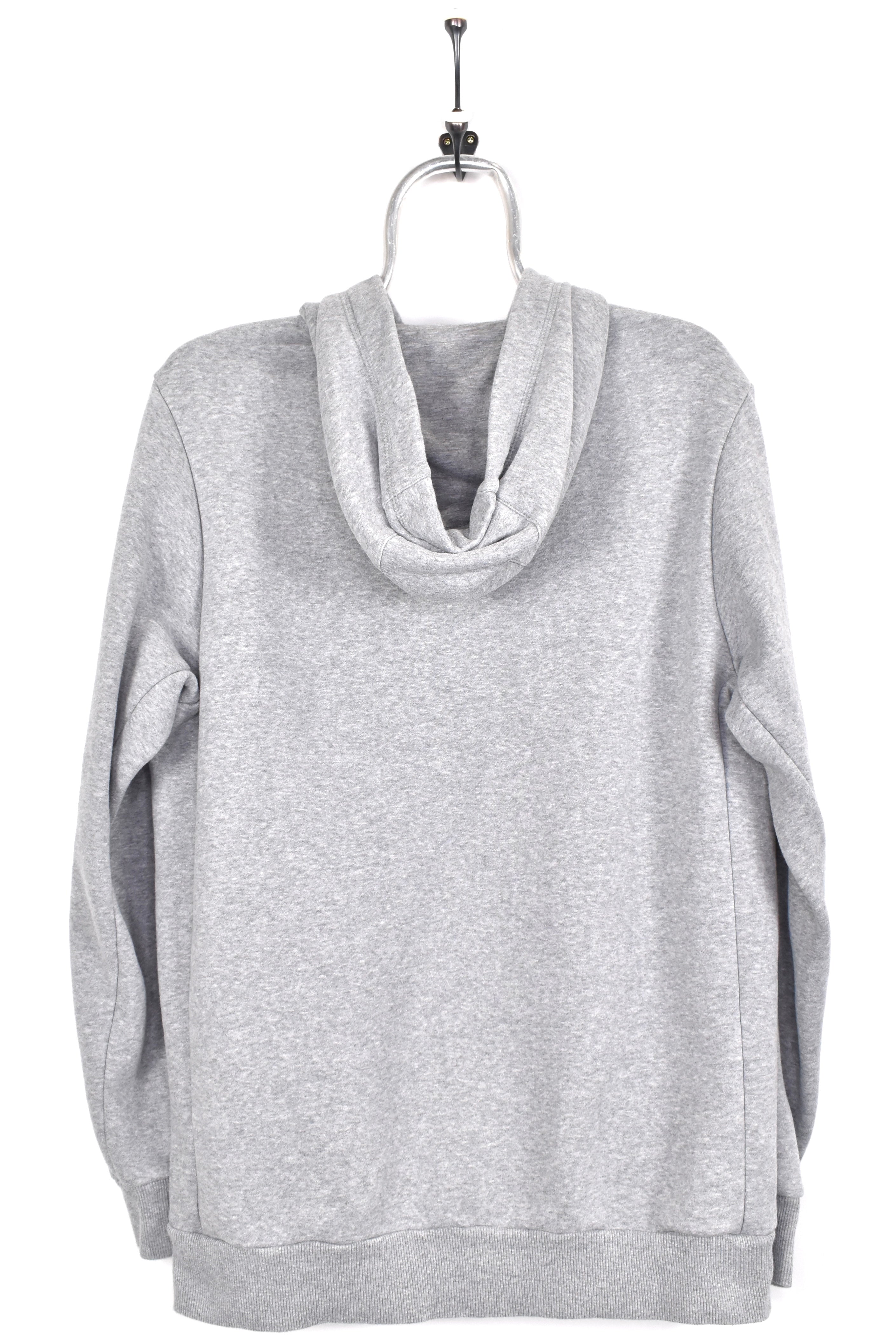 Modern Adidas hoodie, grey graphic sweatshirt - AU Medium ADIDAS