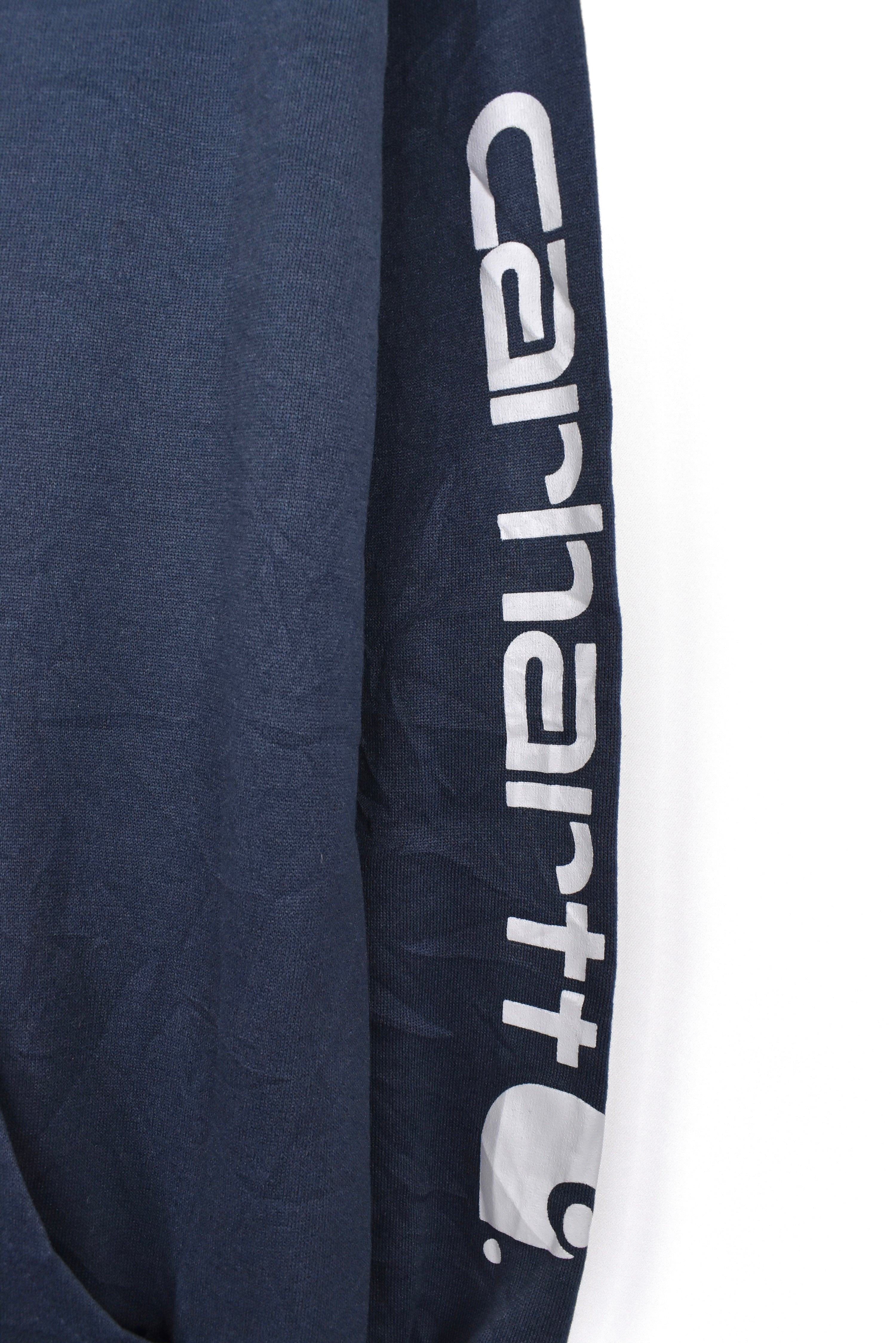Modern Carhartt hoodie, navy blue graphic sweatshirt - AU XL CARHARTT