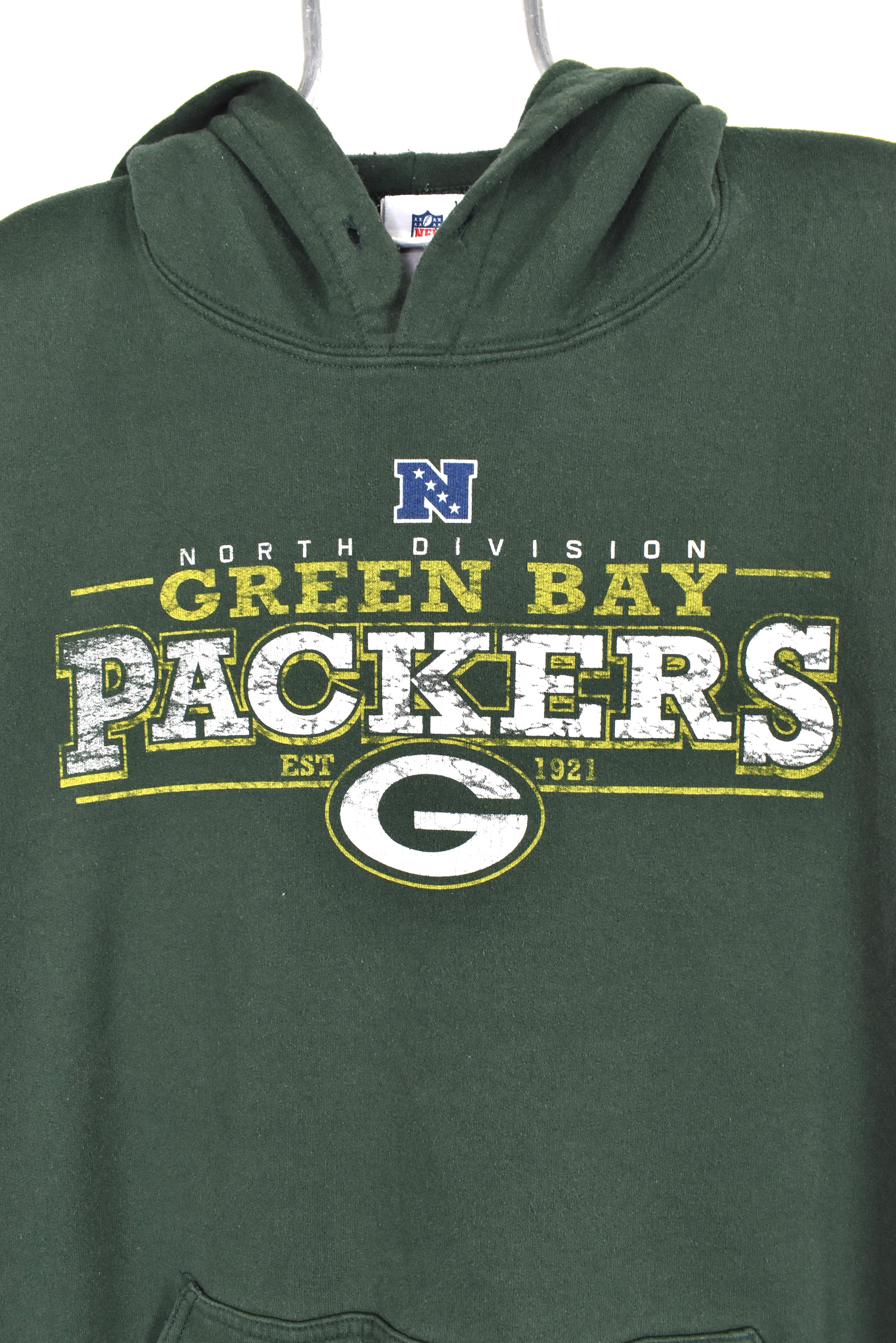 Vintage Green Bay Packers hoodie, NFL green graphic sweatshirt - AU XL PRO SPORT