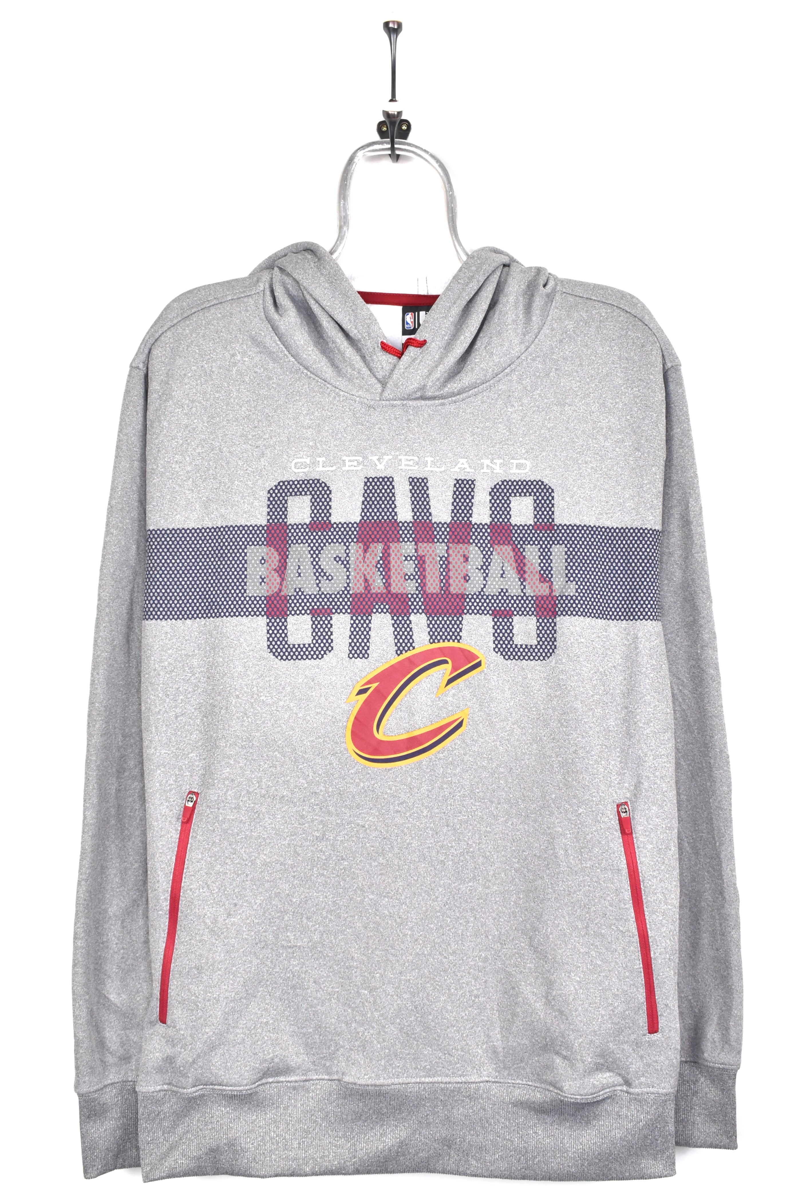 Modern Cleveland Cavillers hoodie, NBA grey graphic sweatshirt - AU Large PRO SPORT