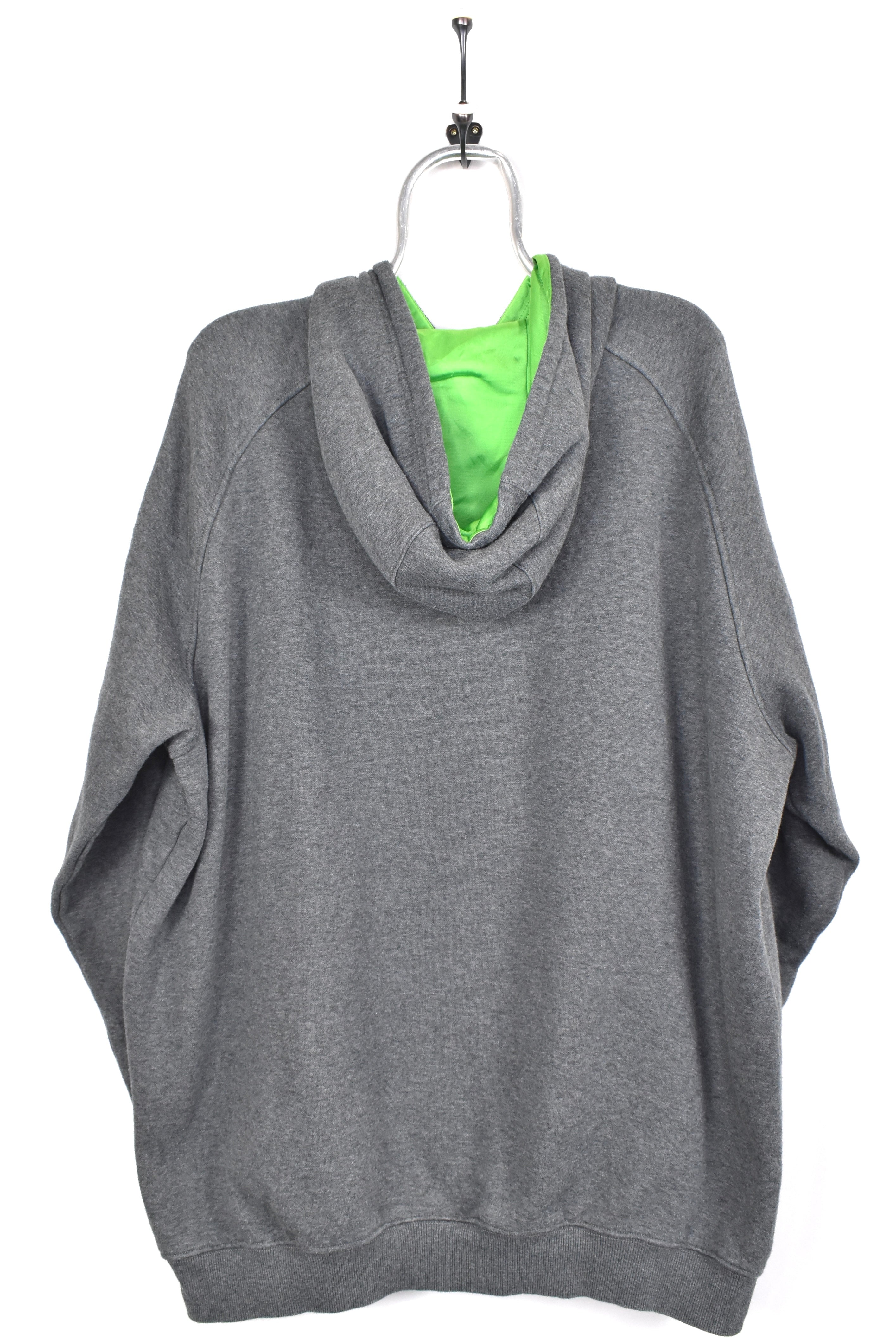 Vintage Adidas hoodie, grey embroidered sweatshirt - AU XXL ADIDAS