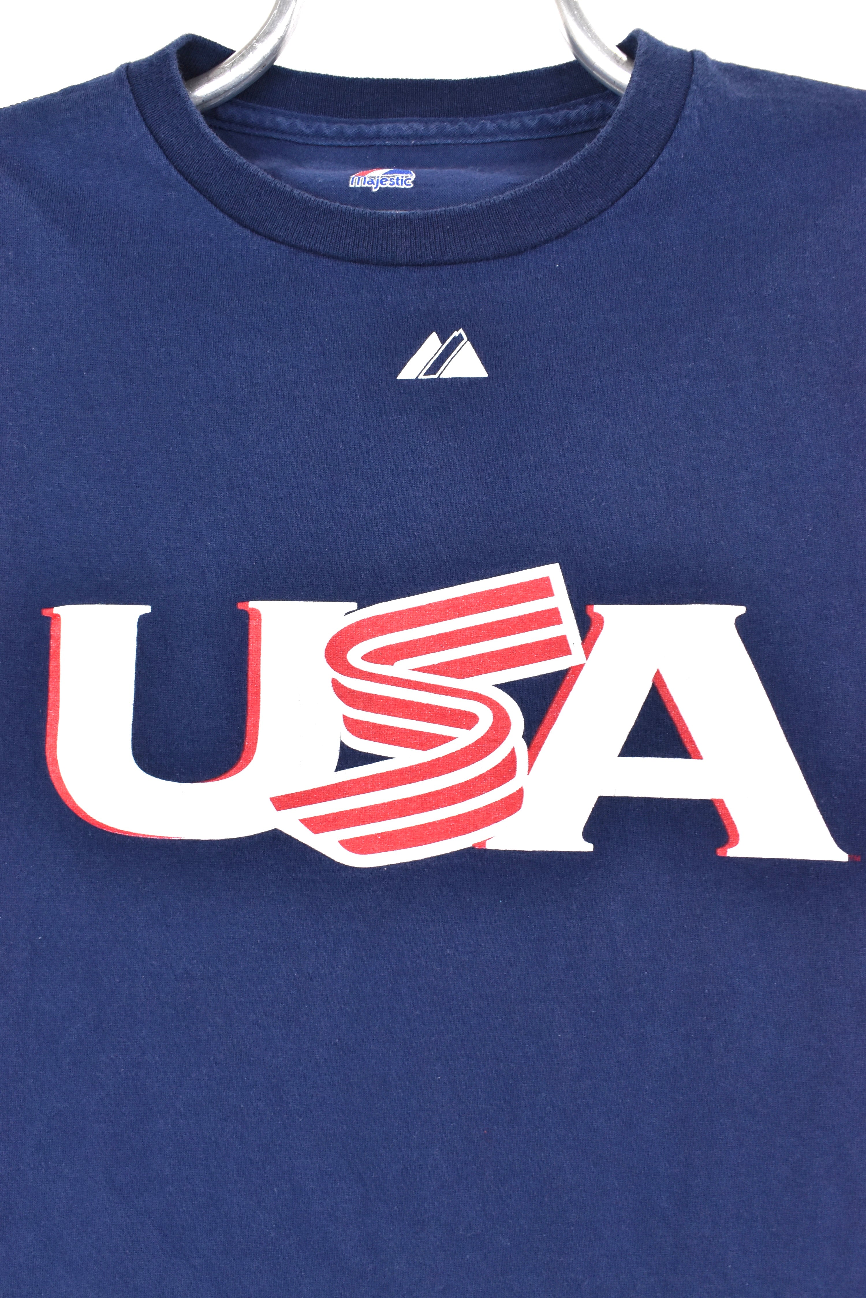 Vintage MLB shirt, USA Jeter navy blue graphic tee - AU Medium PRO SPORT
