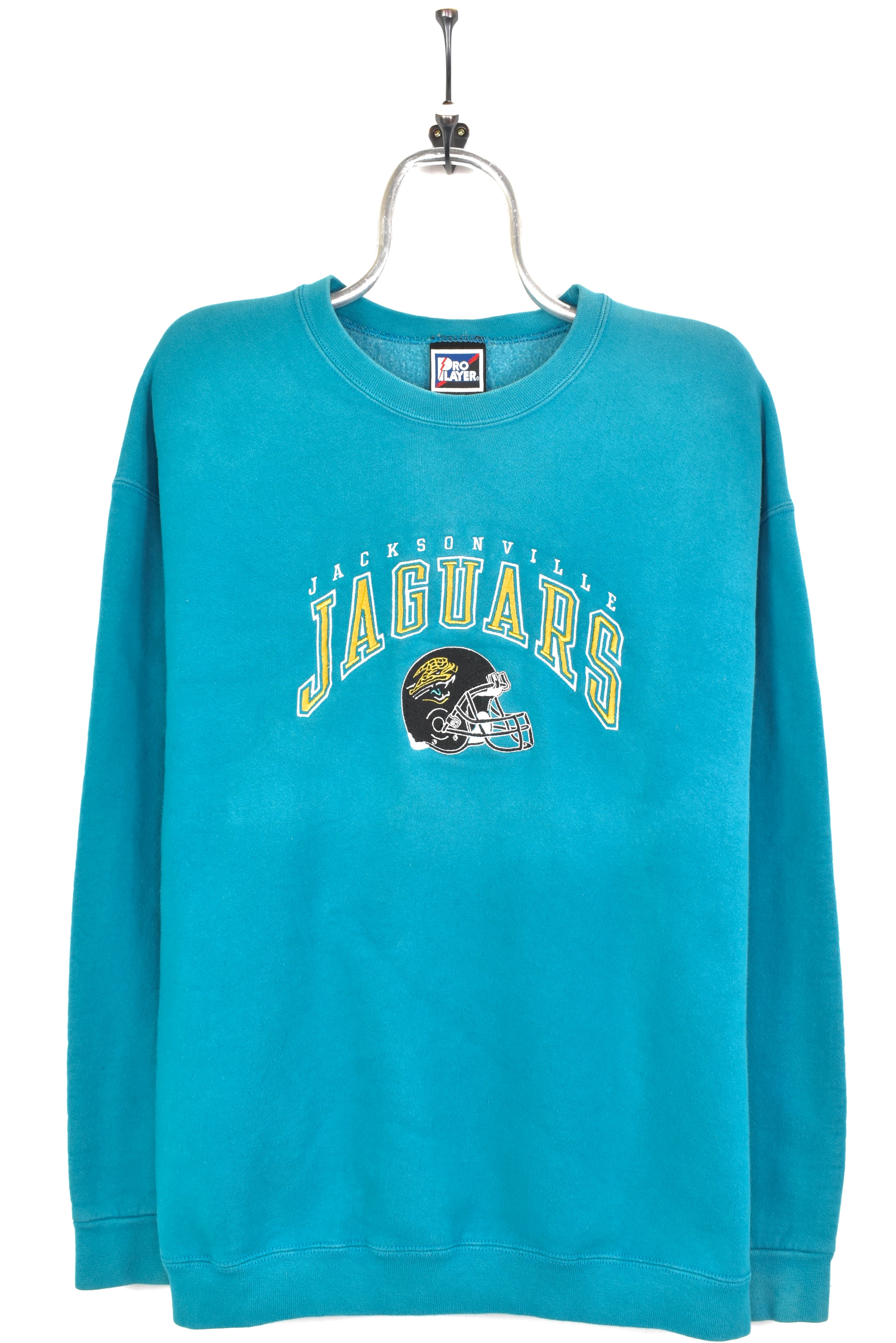 VINTAGE NFL JACKSONVILLE JAGUARS EMBROIDERED BLUE SWEATSHIRT | XL PRO SPORT