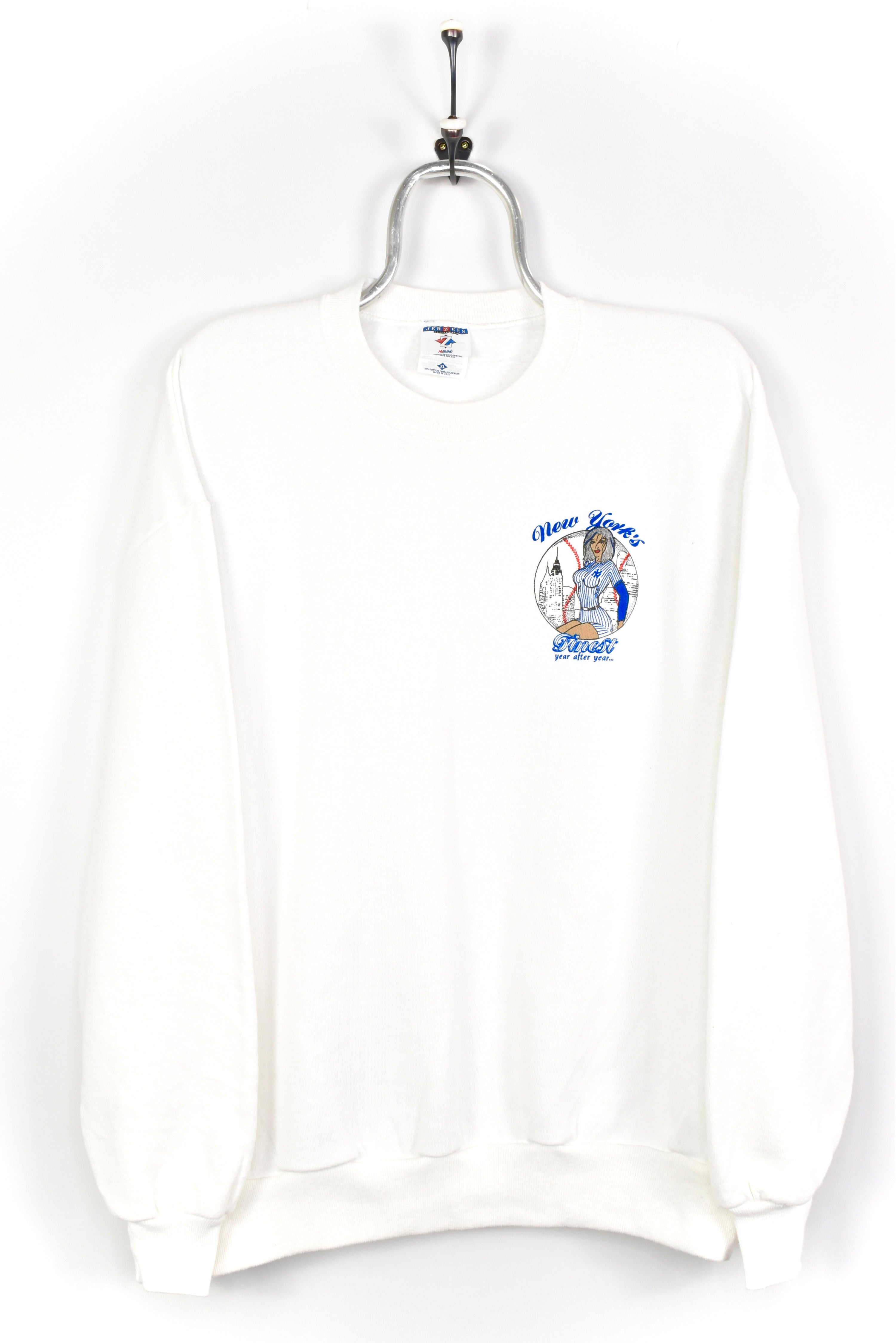 VINTAGE MLB NEW YORK YANKEES WHITE SWEATSHIRT | XXL PRO SPORT