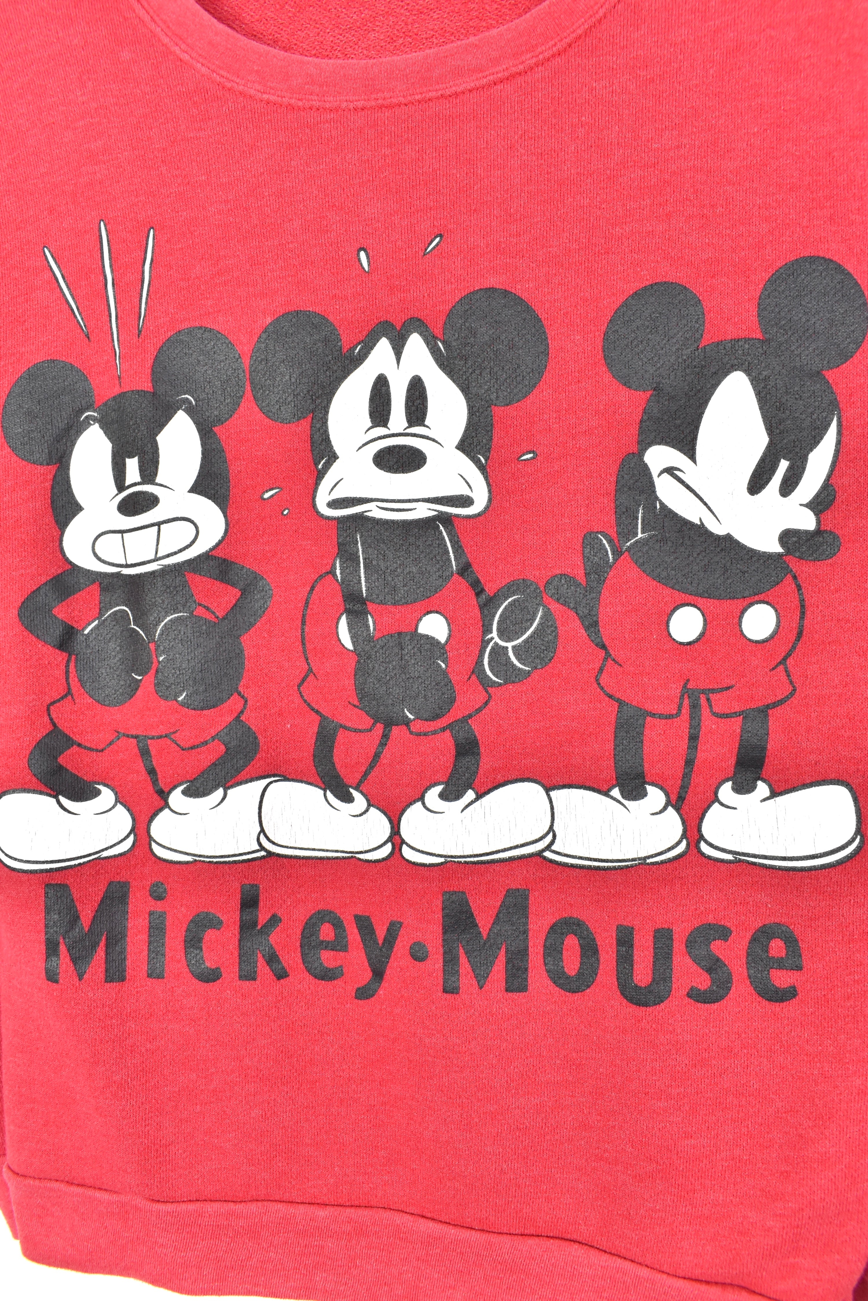 VINTAGE DISNEY MICKEY MOUSE RED SWEATSHIRT | MEDIUM DISNEY / CARTOON