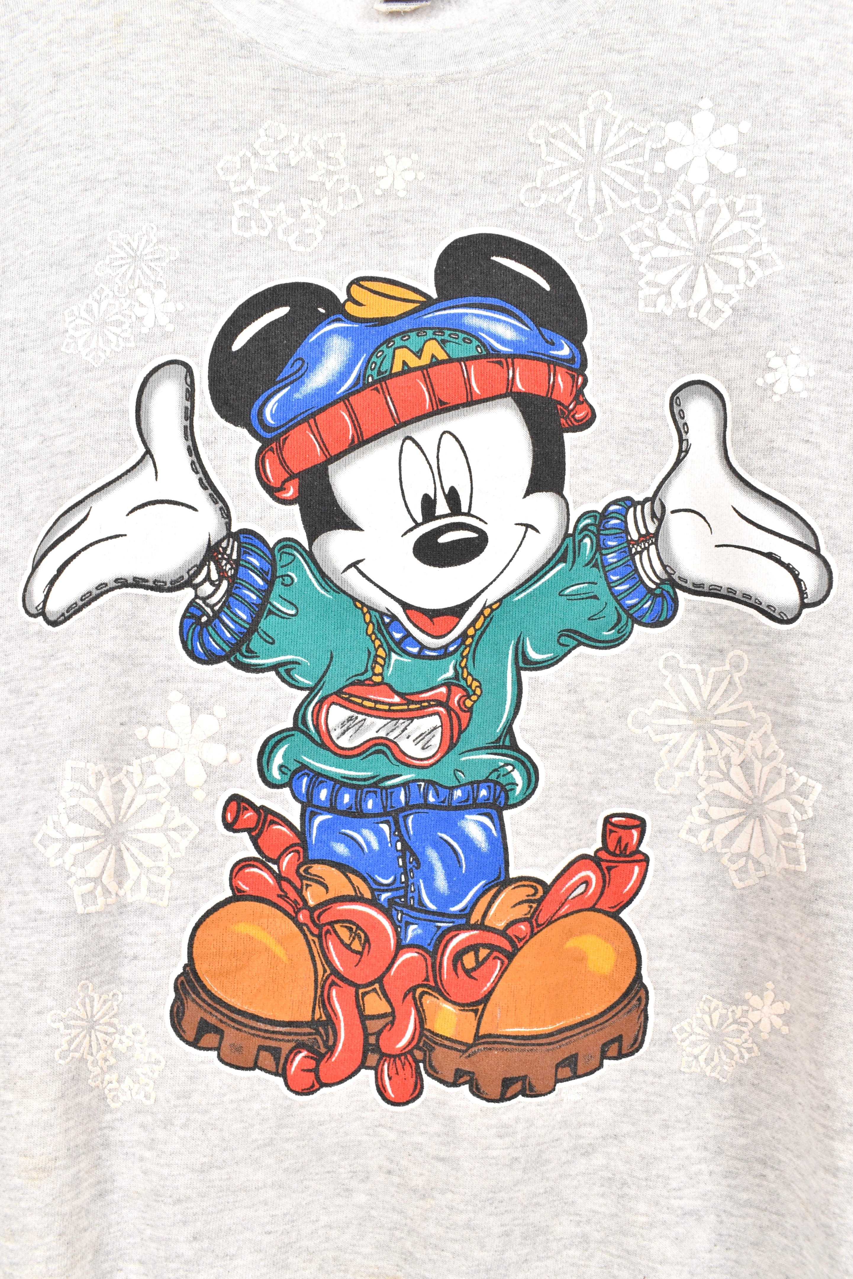 Vintage Mickey Mouse sweatshirt, Disney grey graphic crewneck - AU XXXL DISNEY / CARTOON