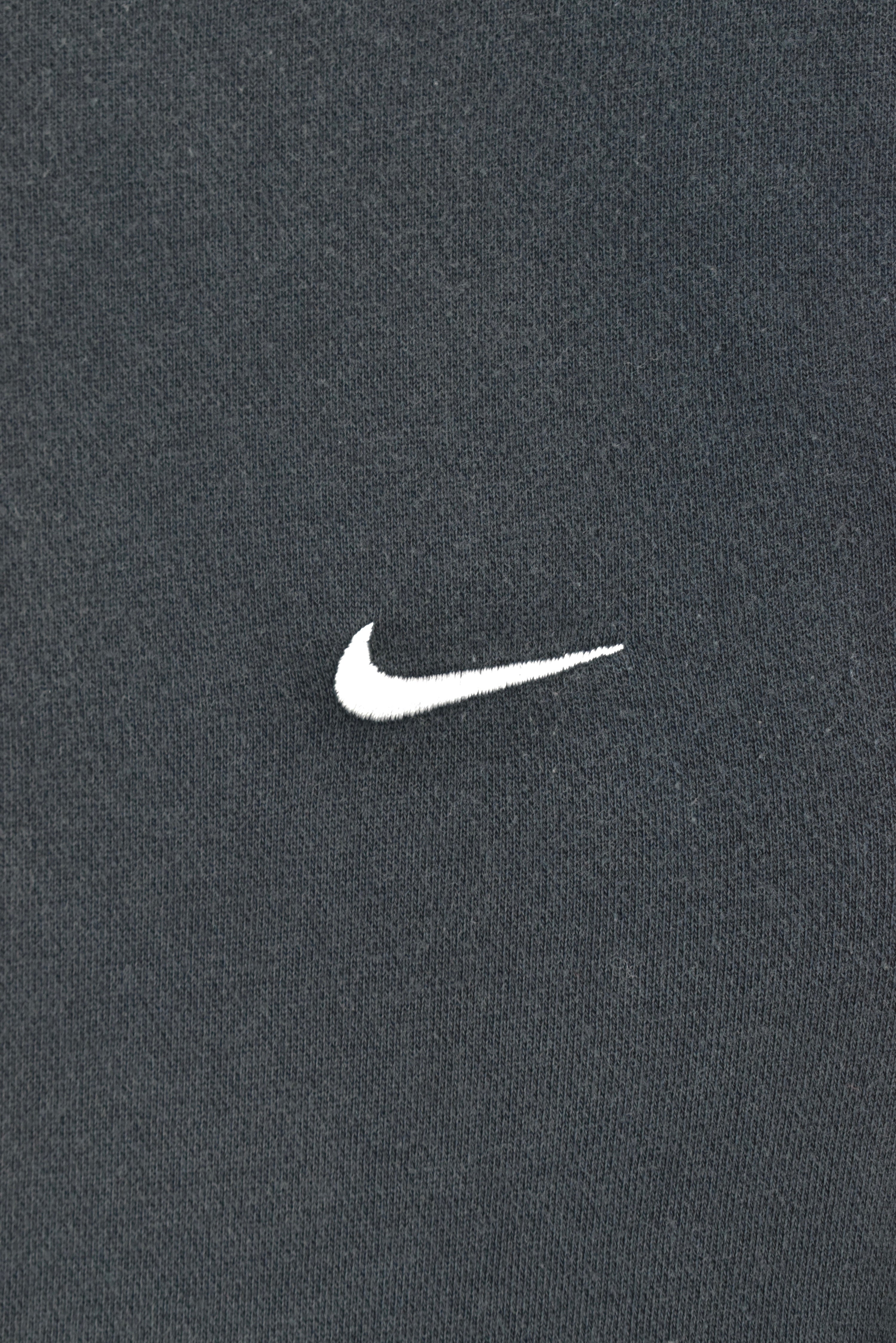 VINTAGE NIKE EMBROIDERED BLACK HOODIE | MEDIUM NIKE