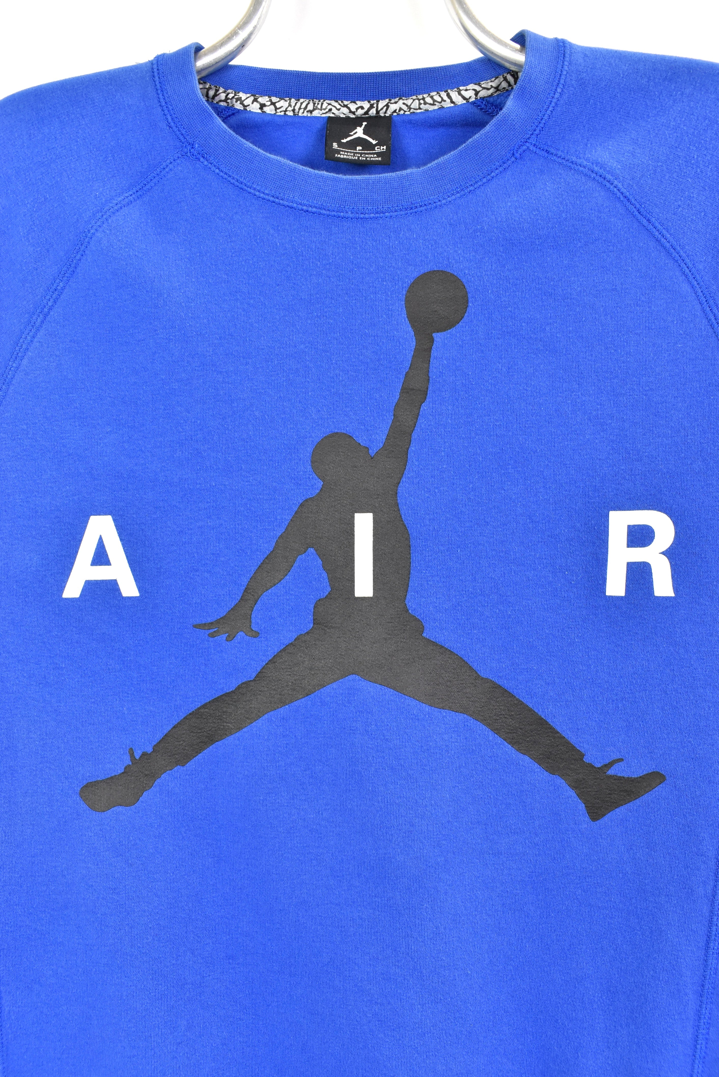 Vintage Nike sweatshirt, Air Jordan long sleeve graphic crewneck - small, blue NIKE