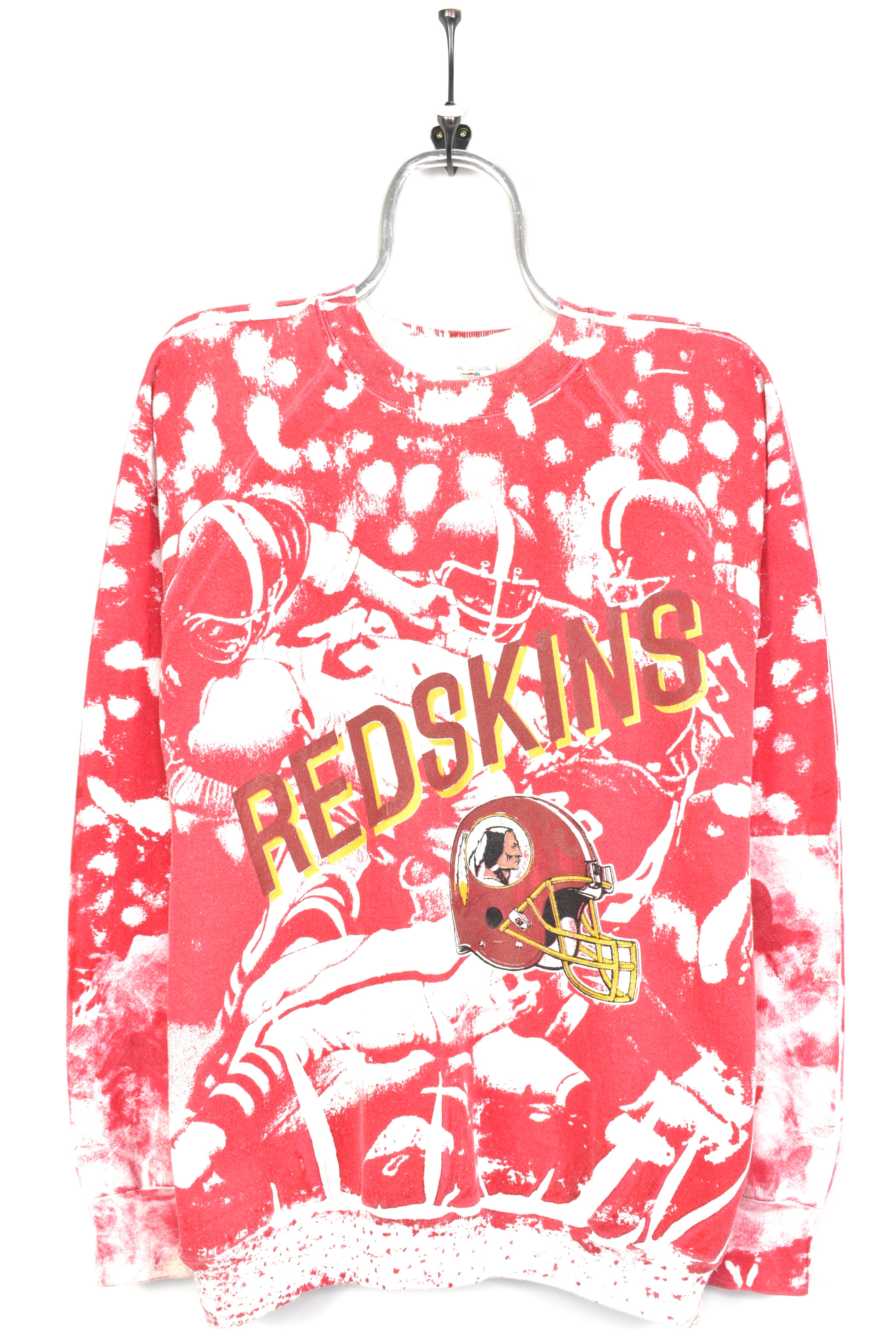 VINTAGE NFL WASHINGTON REDSKINS RED SWEATSHIRT | LARGE PRO SPORT