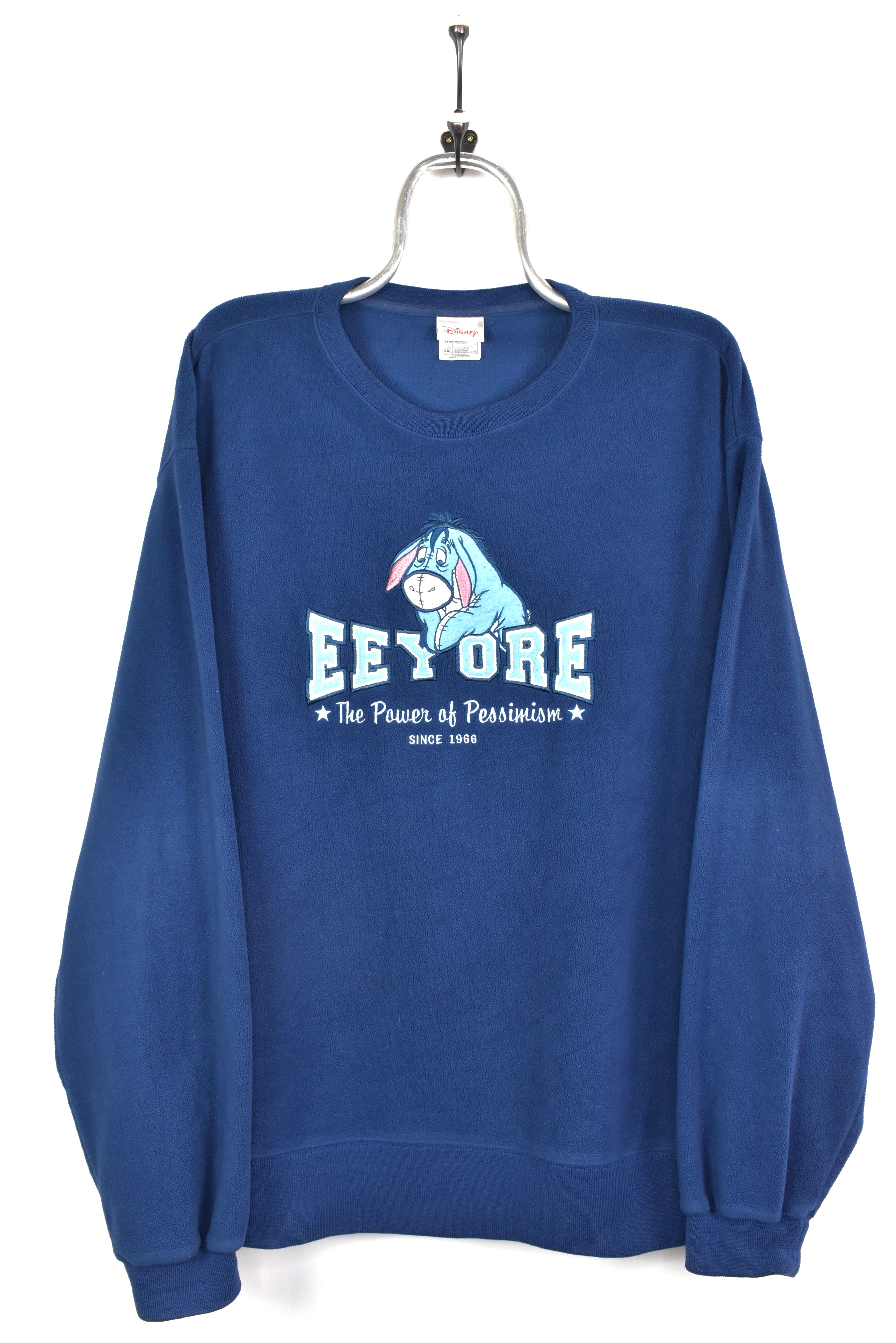 VINTAGE DISNEY EEYORE EMBROIDERED FLEECE SWEATSHIRT | XXL DISNEY / CARTOON