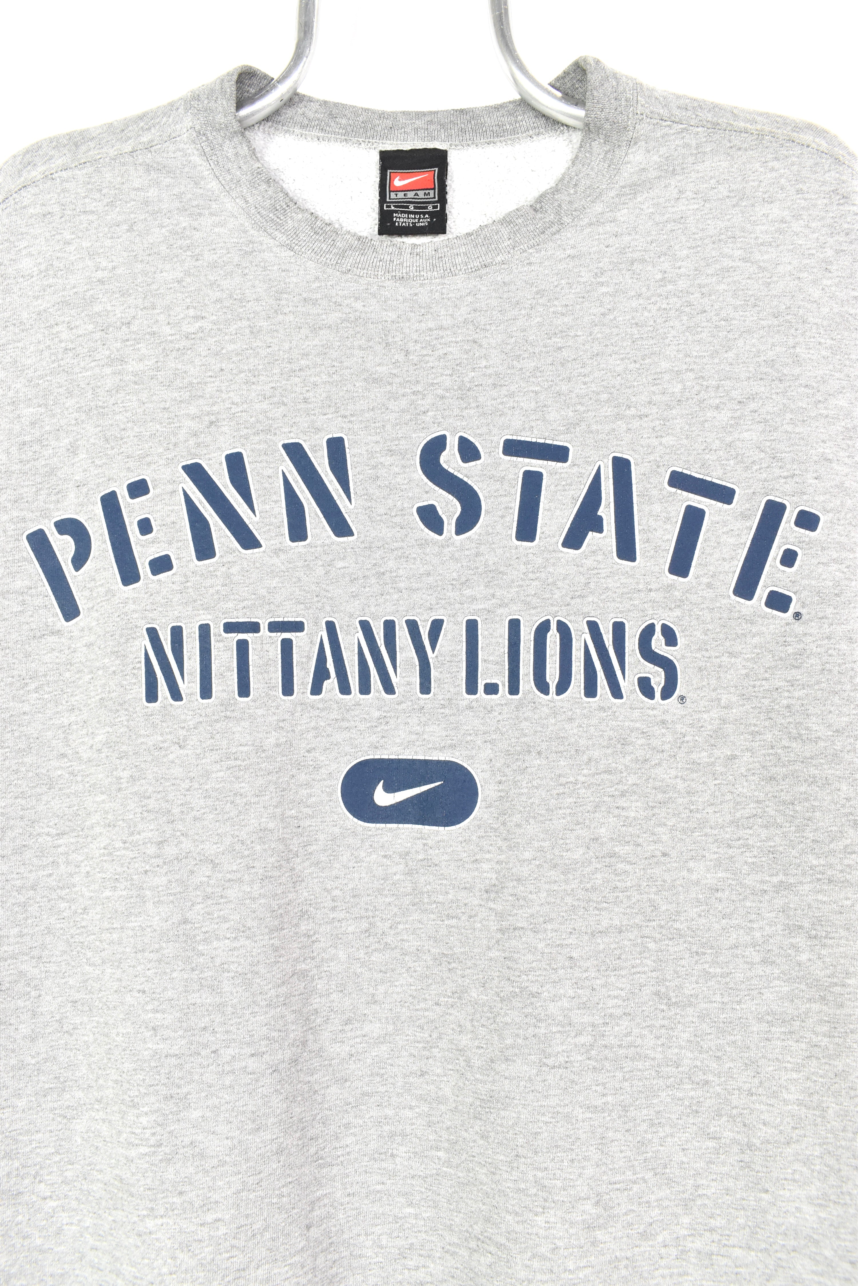 VINTAGE NIKE PENN STATE UNIVERSITY GREY SWEATSHIRT | XL COLLEGE